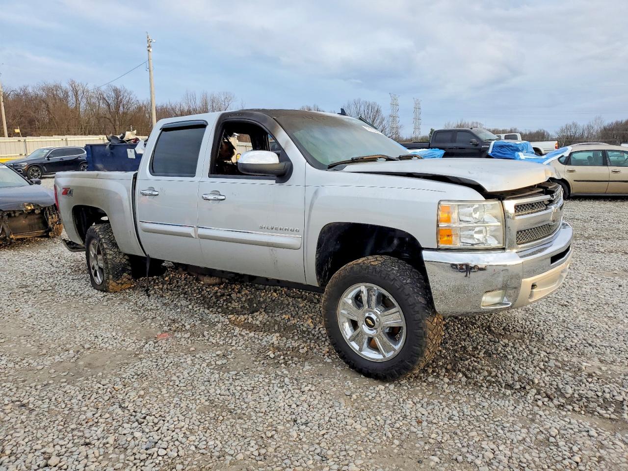2013 Chevrolet Silverado K1500 Lt Silver vin: 3GCPKSE76DG310651