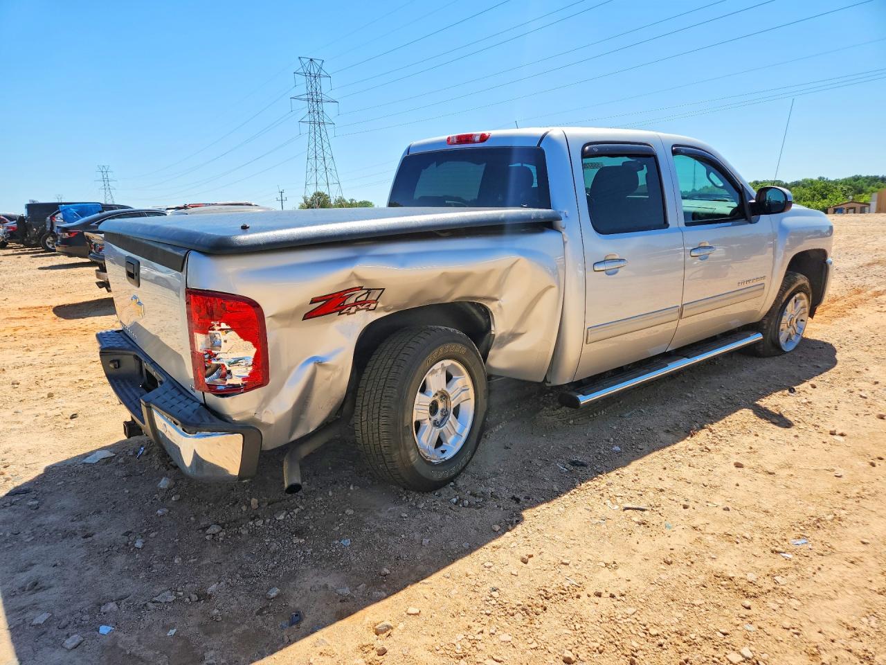 2012 Chevrolet Silverado K1500 Lt Silver vin: 3GCPKSE77CG210802