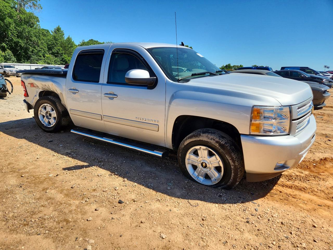 2012 Chevrolet Silverado K1500 Lt Silver vin: 3GCPKSE77CG210802
