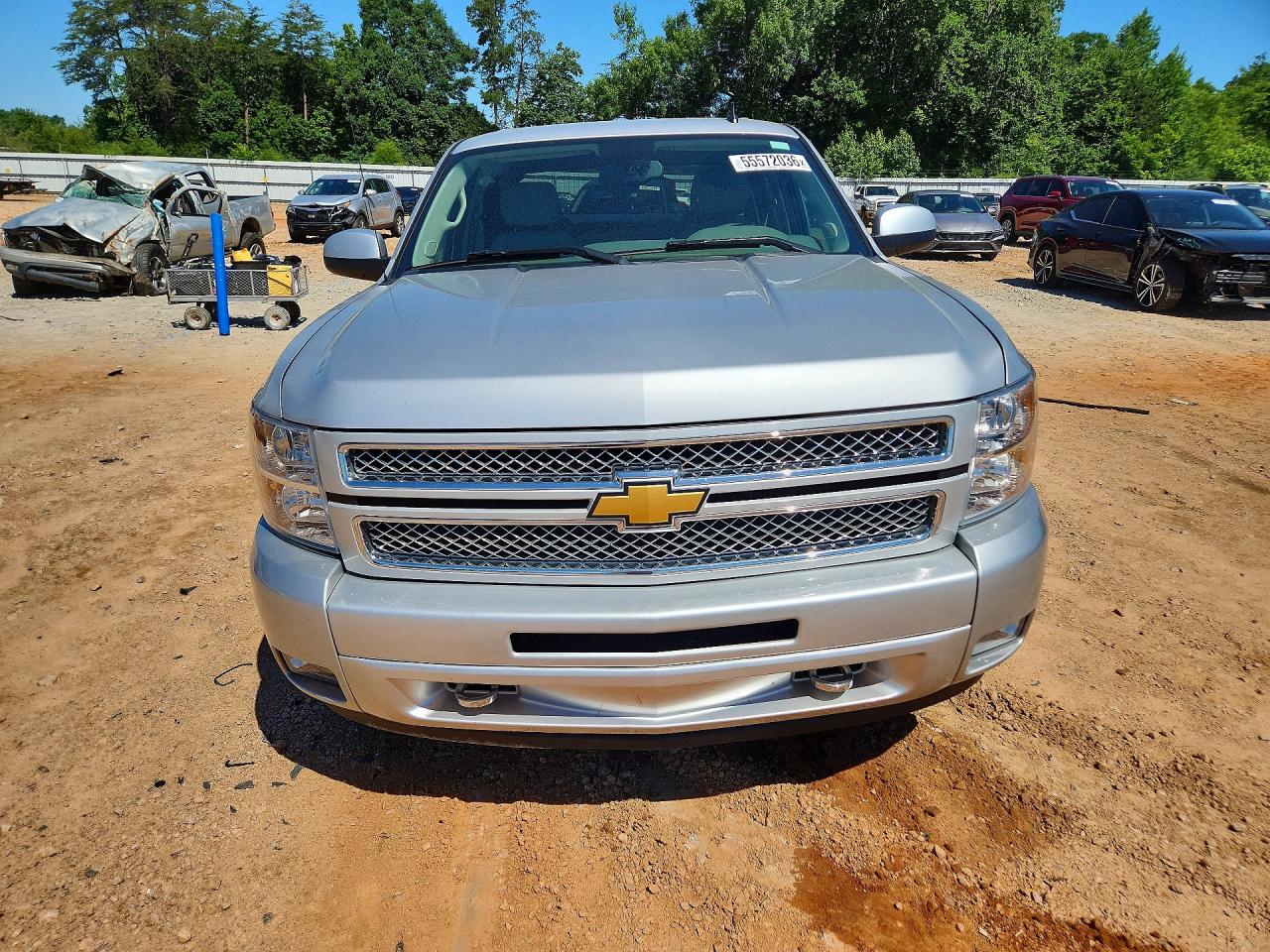 2012 Chevrolet Silverado K1500 Lt Silver vin: 3GCPKSE77CG210802