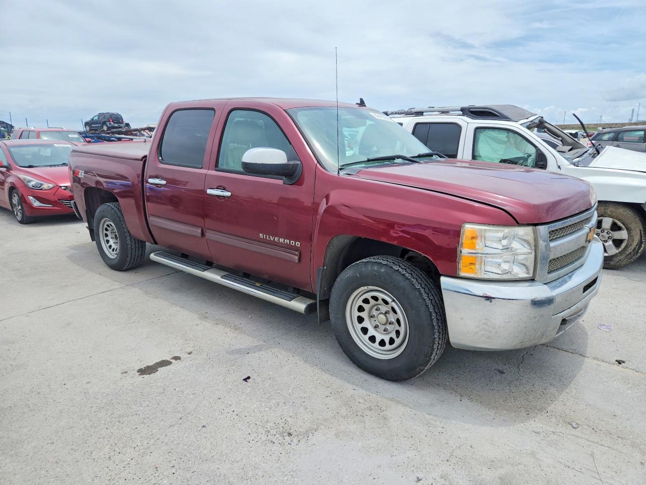 2013 Chevrolet Silverado K1500 Lt Red vin: 3GCPKSE77DG130899