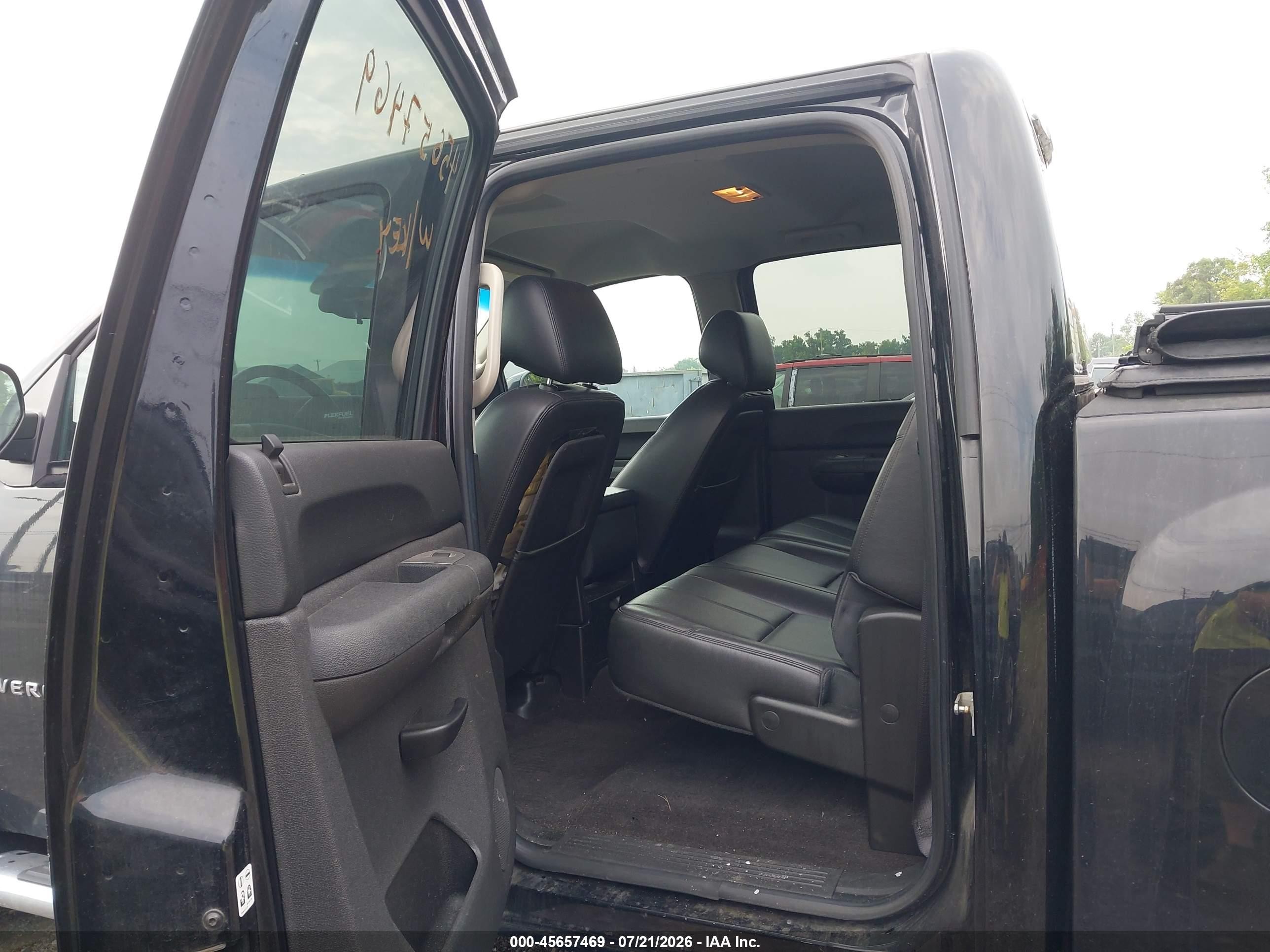 2013 Chevrolet Silverado 1500 Lt Black vin: 3GCPKSE77DG142423