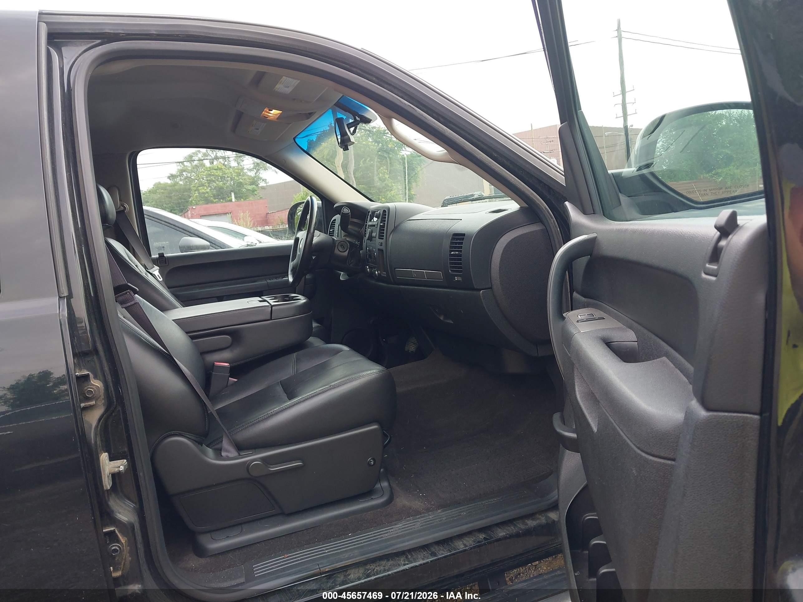 2013 Chevrolet Silverado 1500 Lt Black vin: 3GCPKSE77DG142423