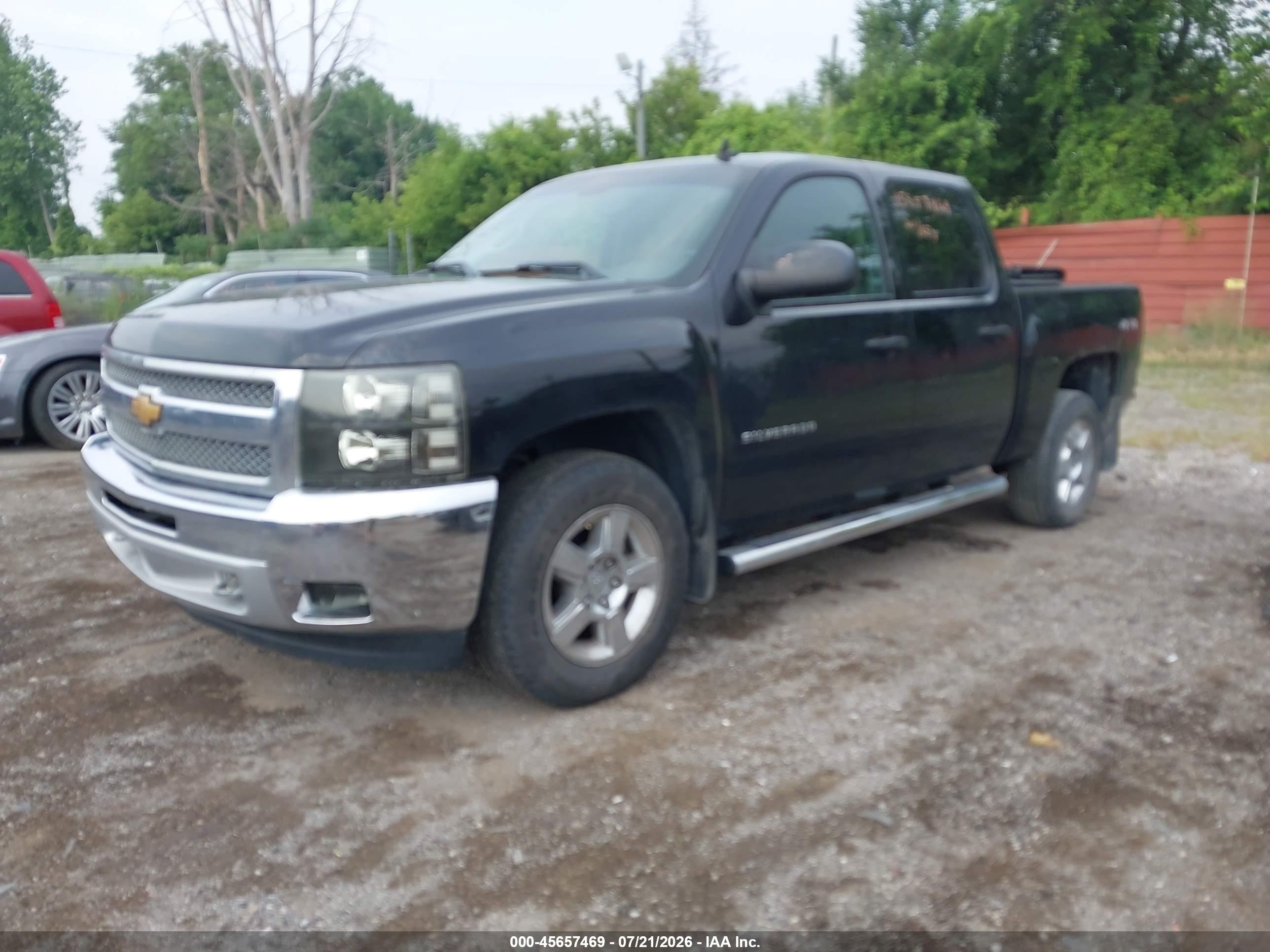 2013 Chevrolet Silverado 1500 Lt Black vin: 3GCPKSE77DG142423