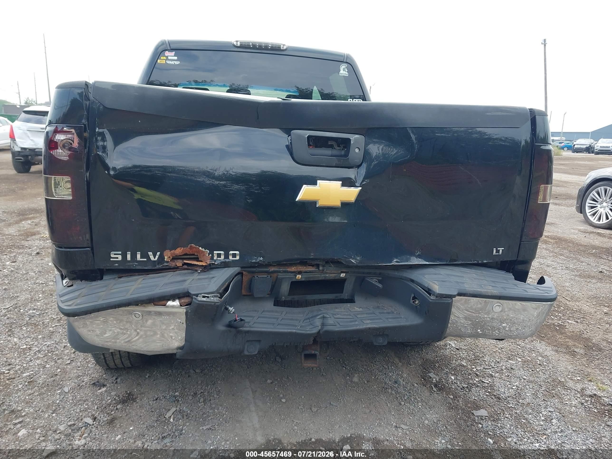 2013 Chevrolet Silverado 1500 Lt Black vin: 3GCPKSE77DG142423