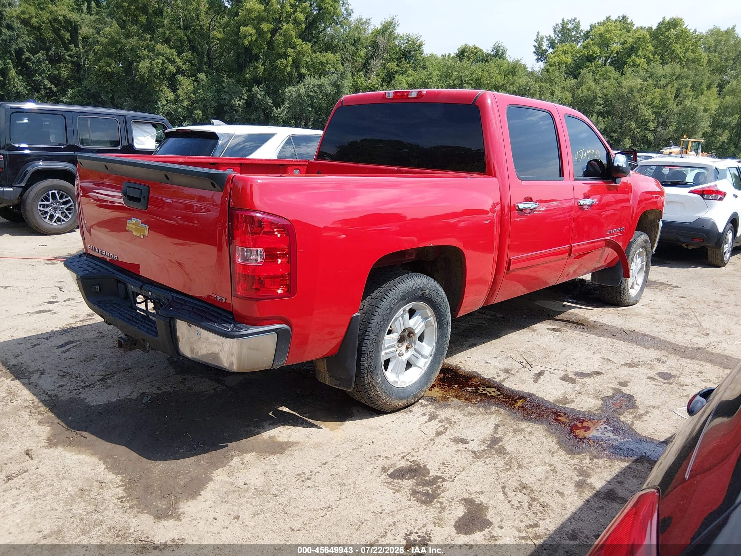 2013 Chevrolet Silverado 1500 Lt Red vin: 3GCPKSE77DG249746