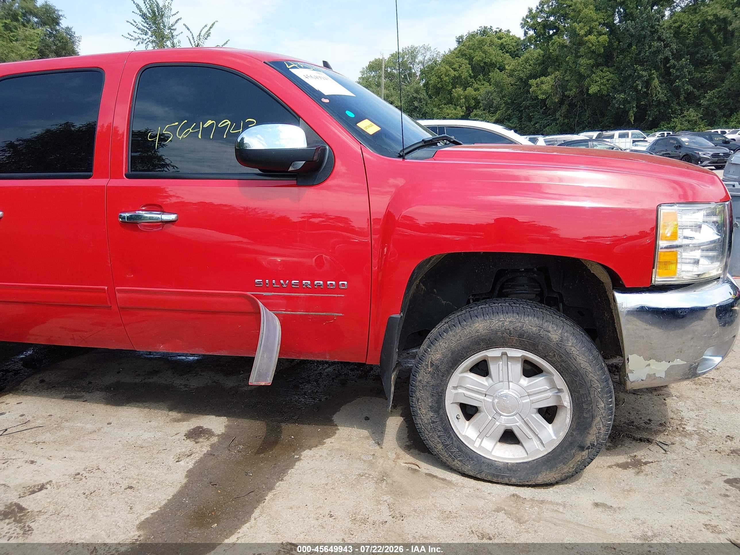 2013 Chevrolet Silverado 1500 Lt Red vin: 3GCPKSE77DG249746