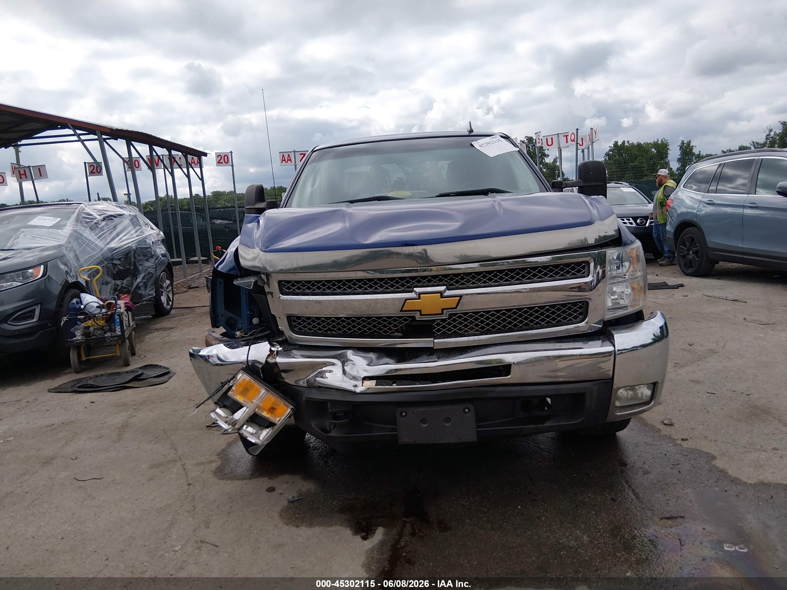 2013 Chevrolet Silverado 1500 Lt Blue vin: 3GCPKSE78DG121970