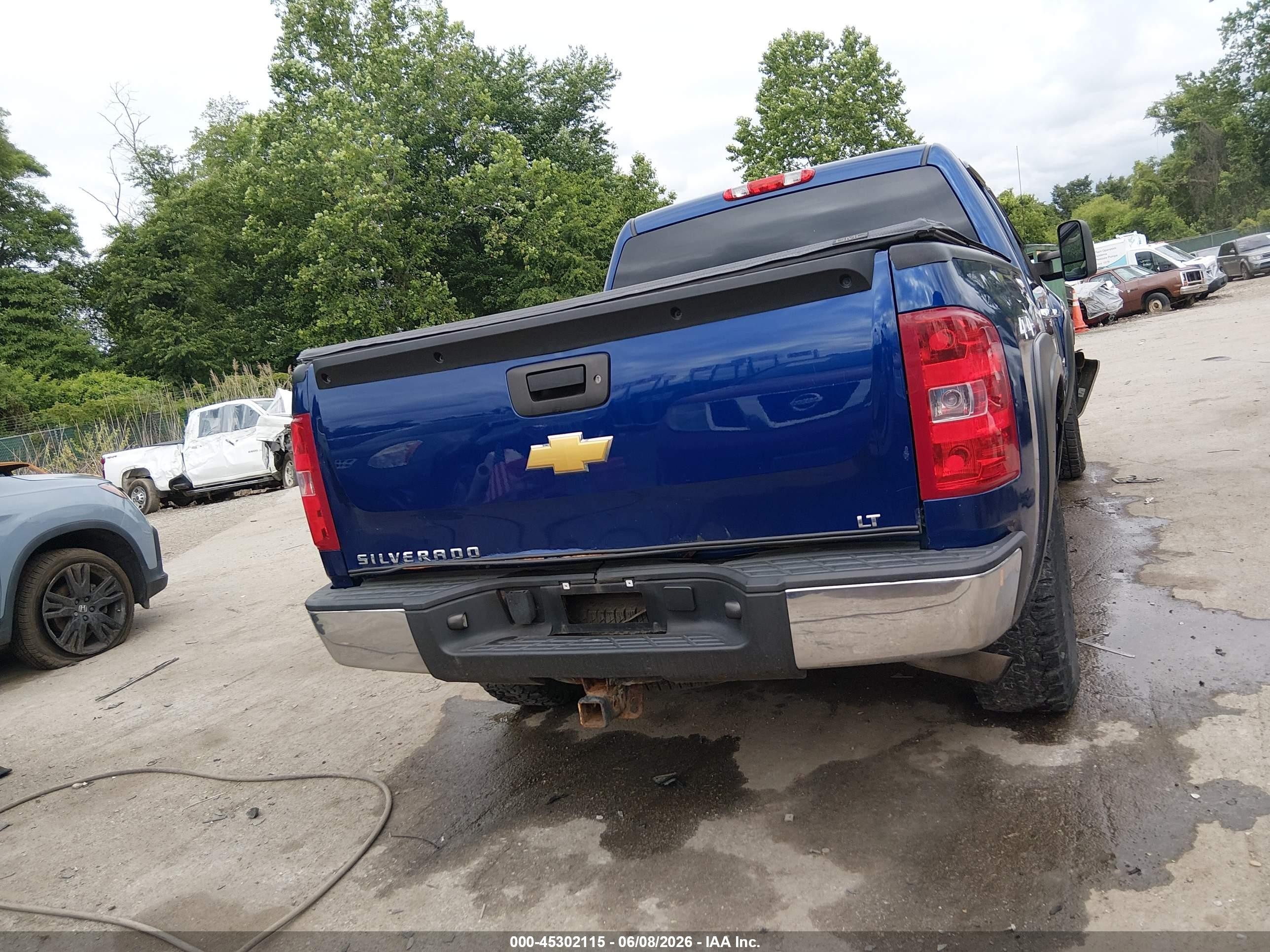 2013 Chevrolet Silverado 1500 Lt Blue vin: 3GCPKSE78DG121970