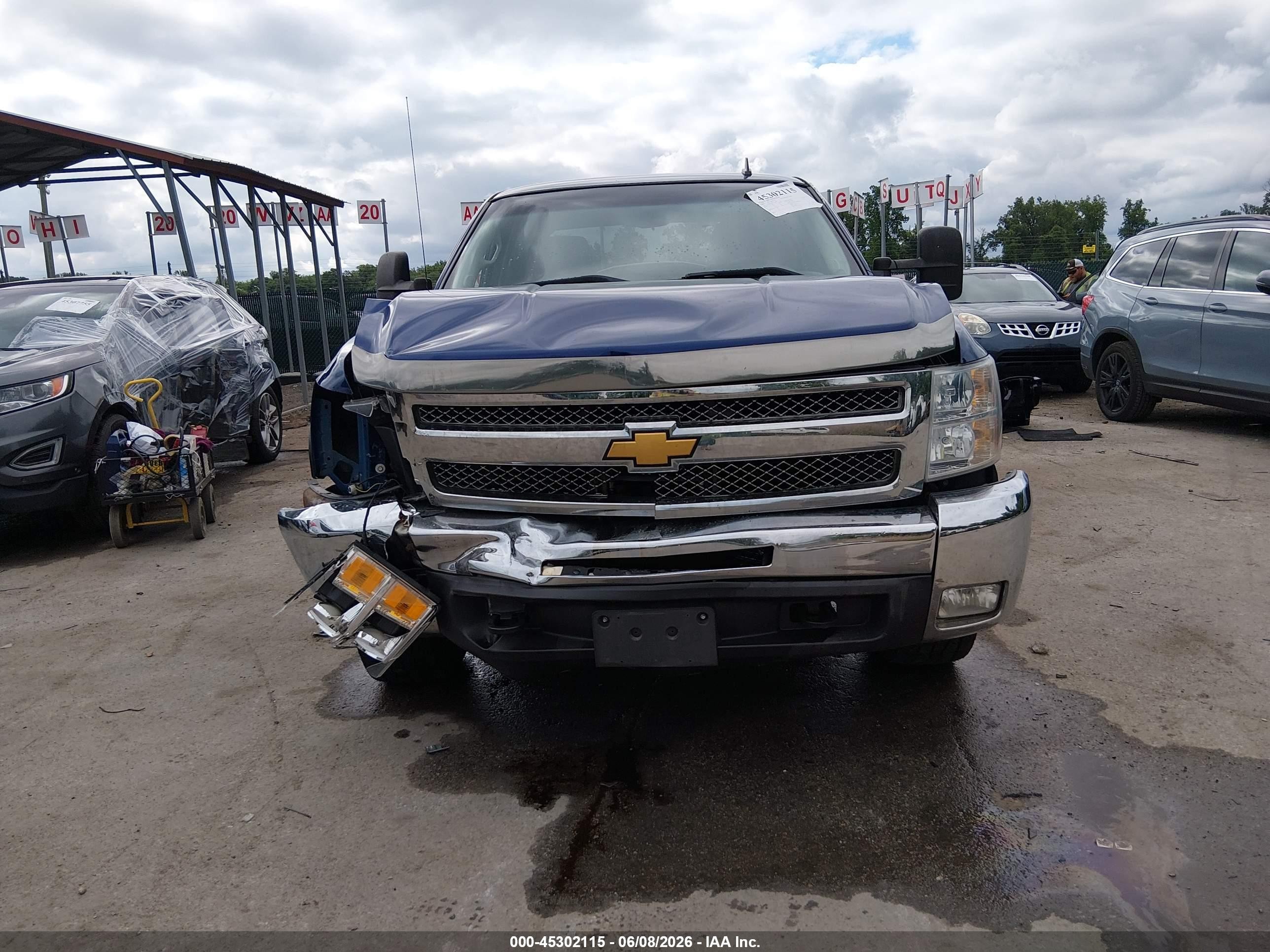 2013 Chevrolet Silverado 1500 Lt Blue vin: 3GCPKSE78DG121970