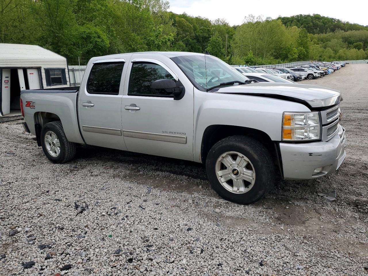 2013 Chevrolet Silverado K1500 Lt Silver vin: 3GCPKSE78DG168027