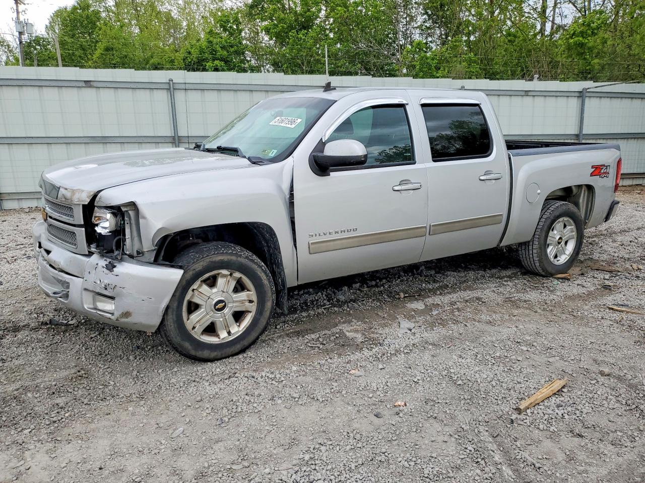 2013 Chevrolet Silverado K1500 Lt Silver vin: 3GCPKSE78DG168027