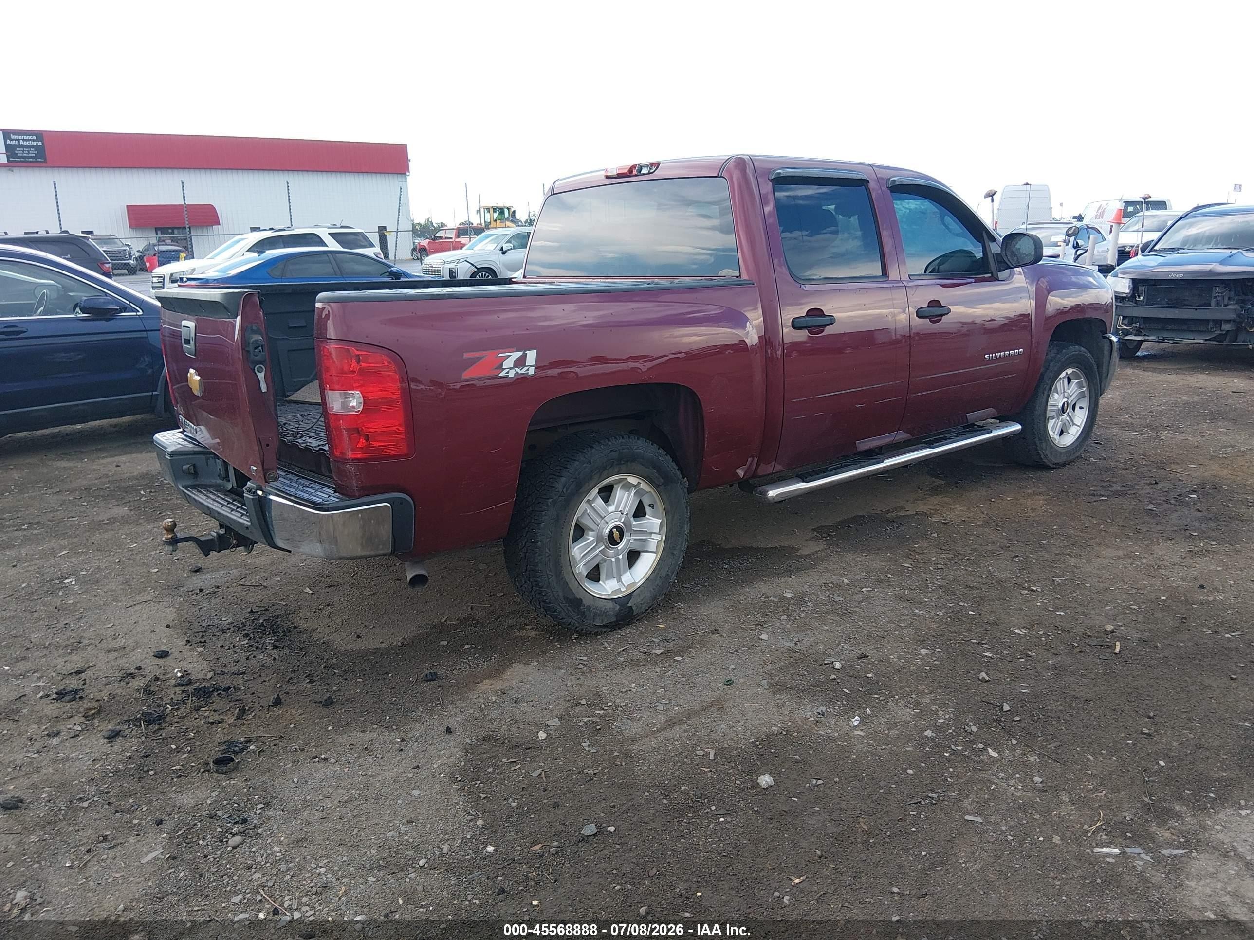 2013 Chevrolet Silverado 1500 Lt Burgundy vin: 3GCPKSE78DG218263
