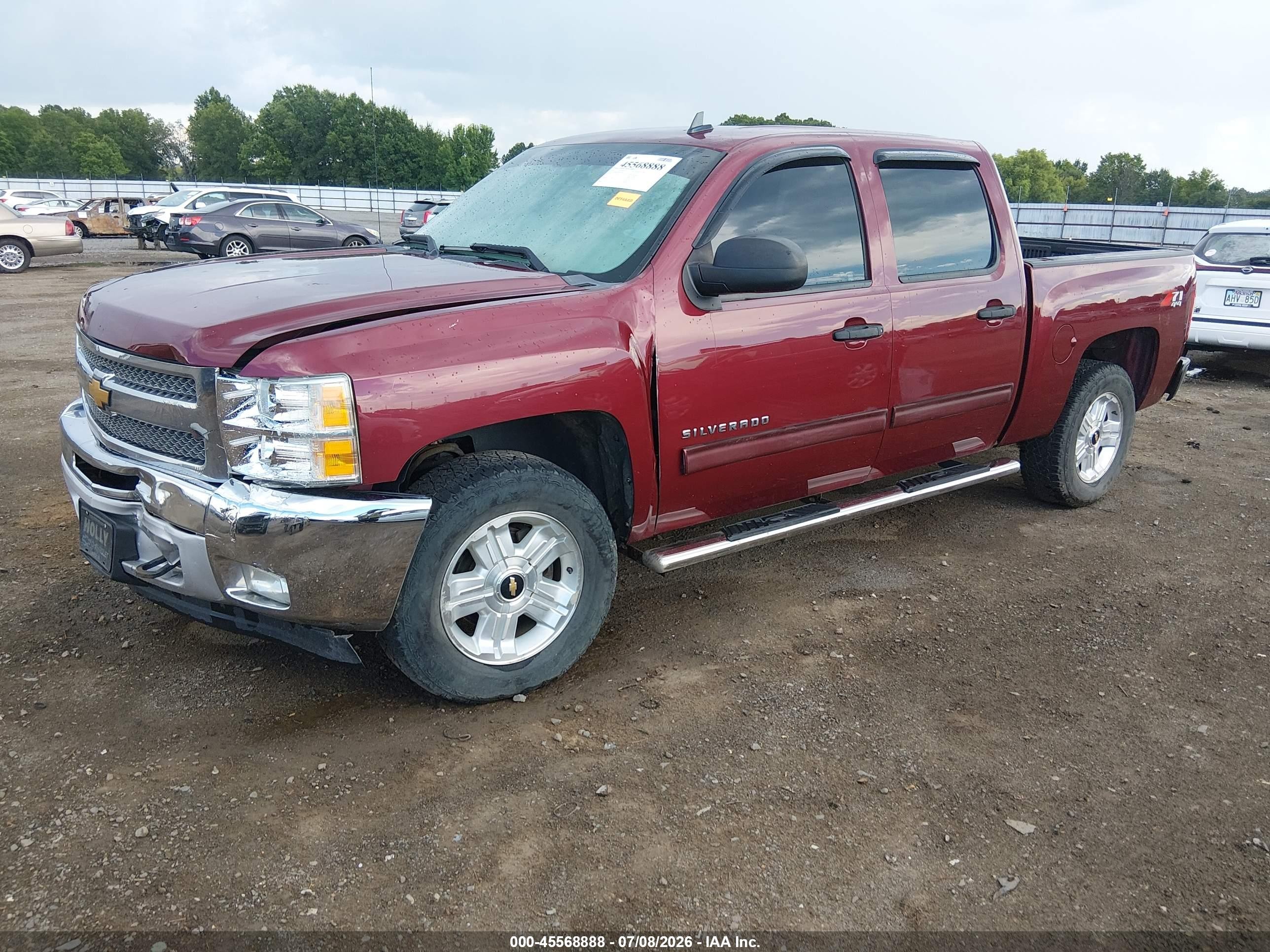 2013 Chevrolet Silverado 1500 Lt Burgundy vin: 3GCPKSE78DG218263