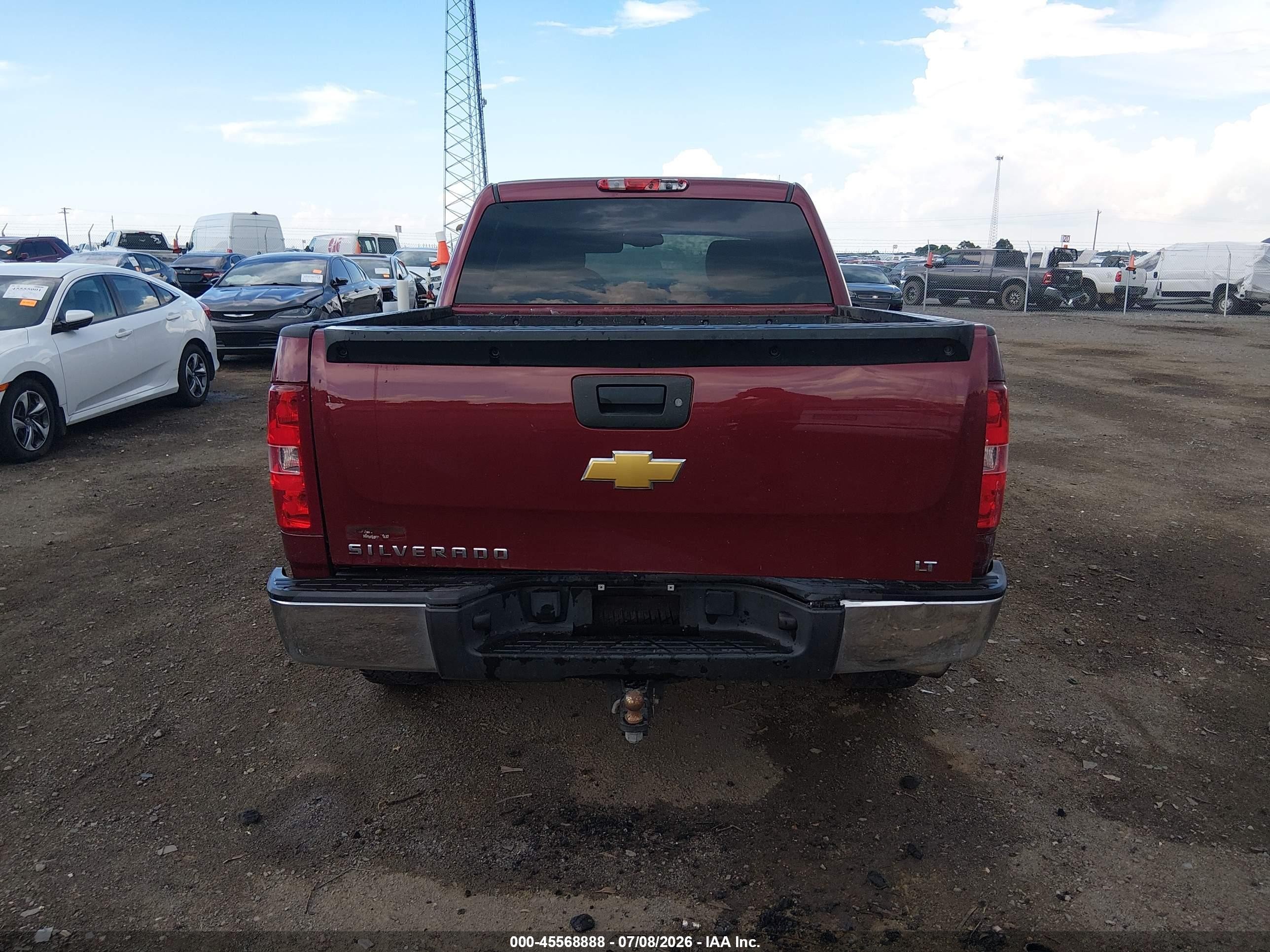 2013 Chevrolet Silverado 1500 Lt Burgundy vin: 3GCPKSE78DG218263