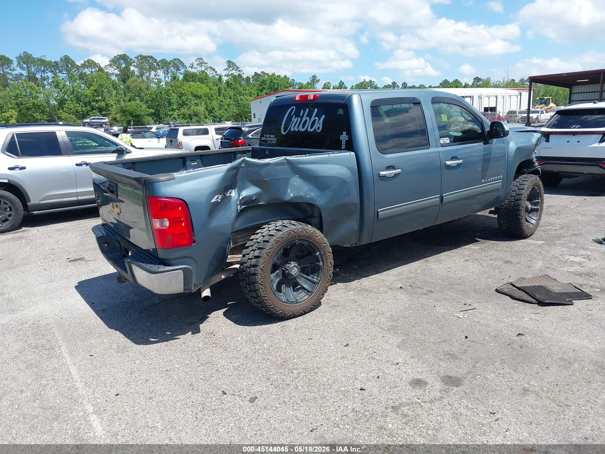 2012 Chevrolet Silverado 1500 Lt Blue vin: 3GCPKSE7XCG115747