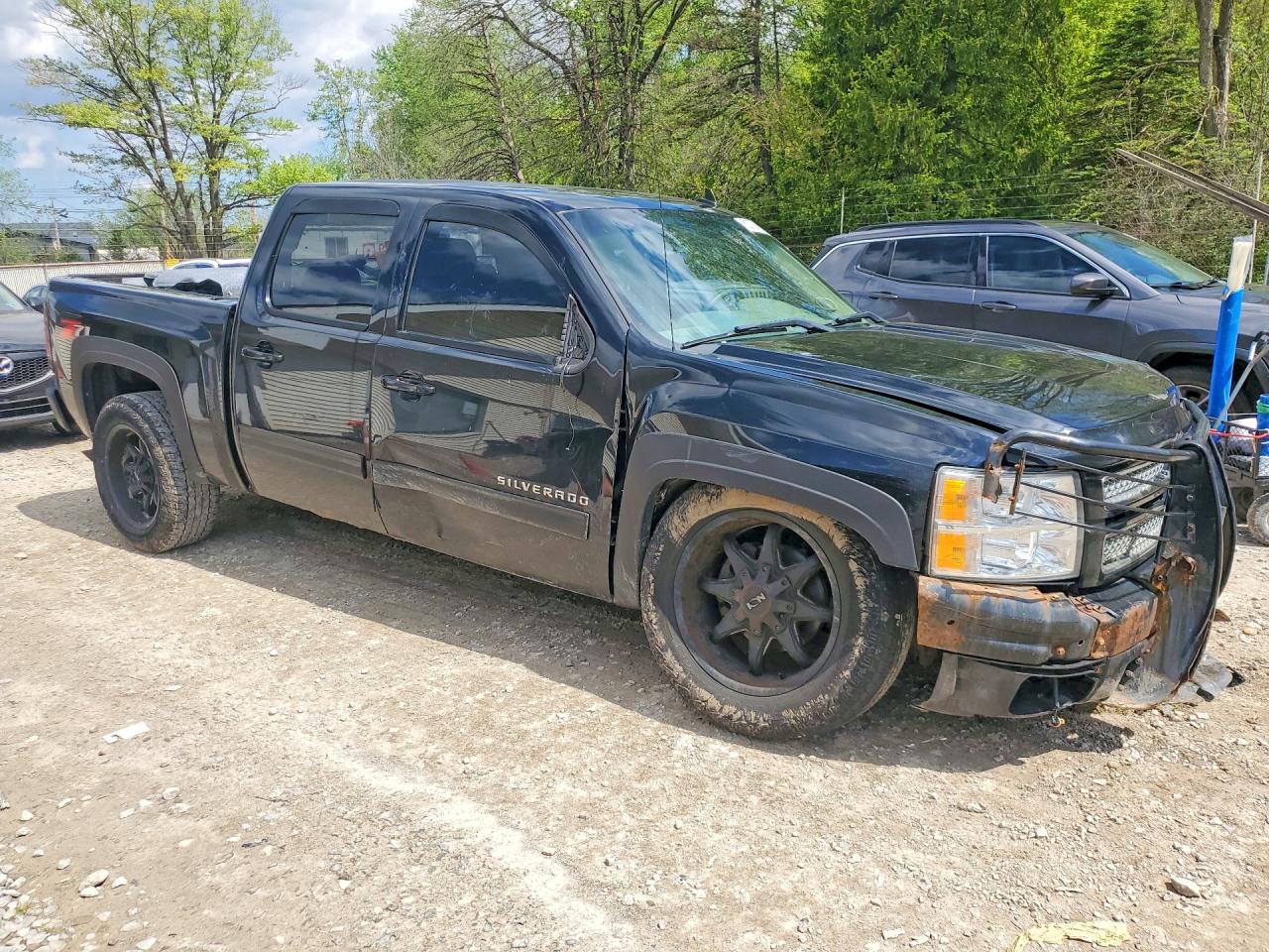 2012 Chevrolet Silverado K1500 Lt Black vin: 3GCPKSE7XCG303040