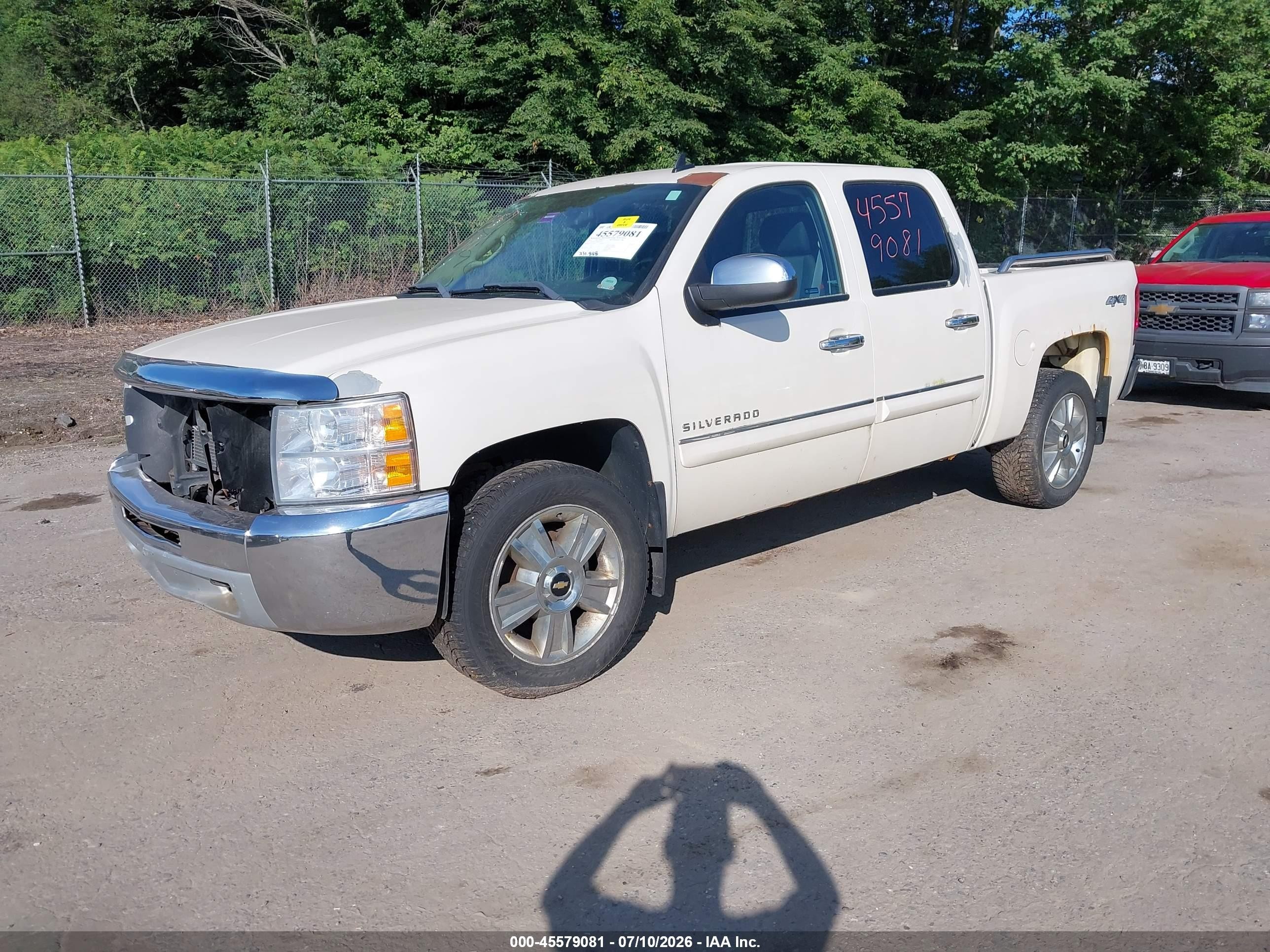 2013 Chevrolet Silverado 1500 Lt White vin: 3GCPKSE7XDG191941