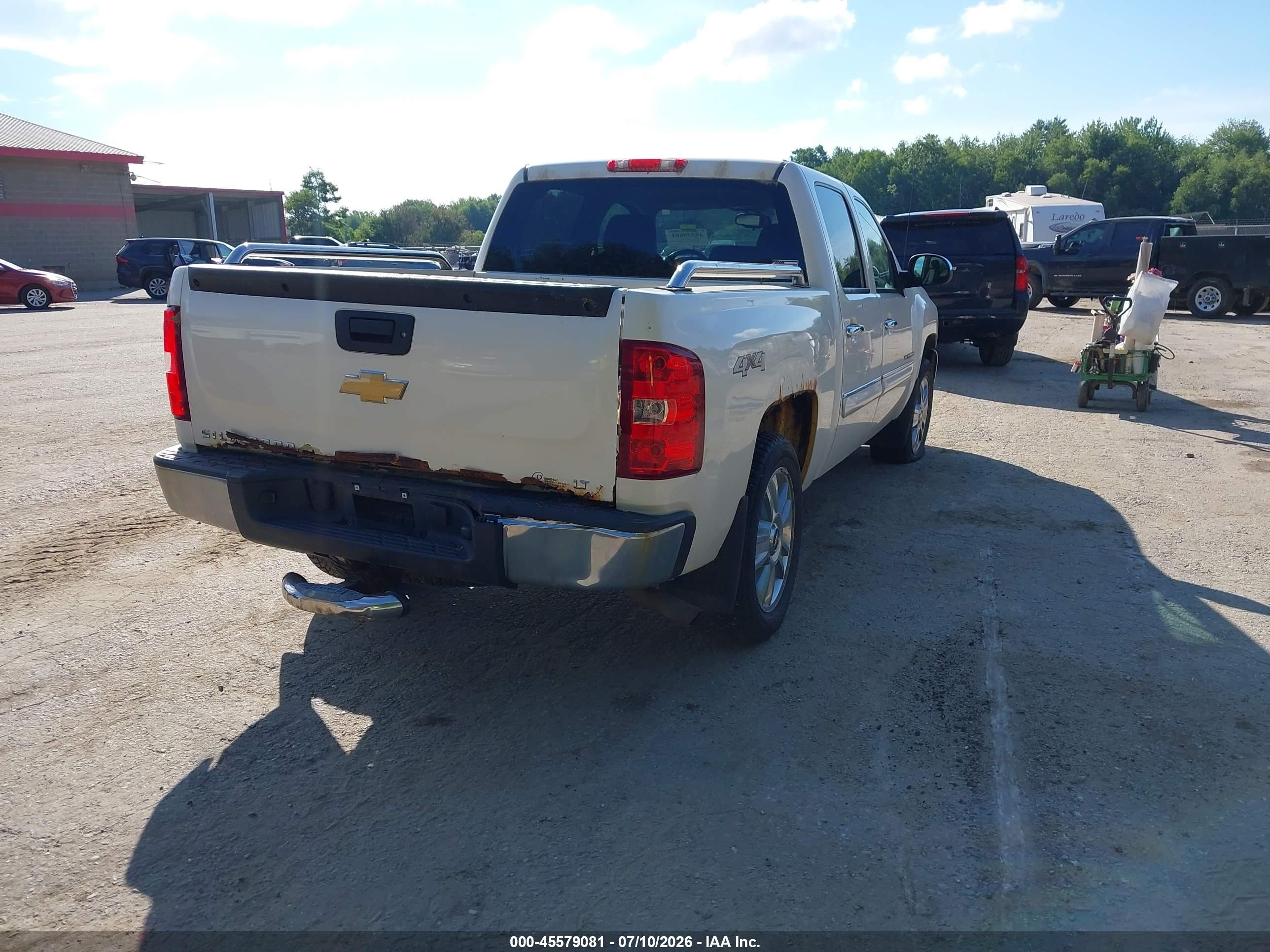 2013 Chevrolet Silverado 1500 Lt White vin: 3GCPKSE7XDG191941