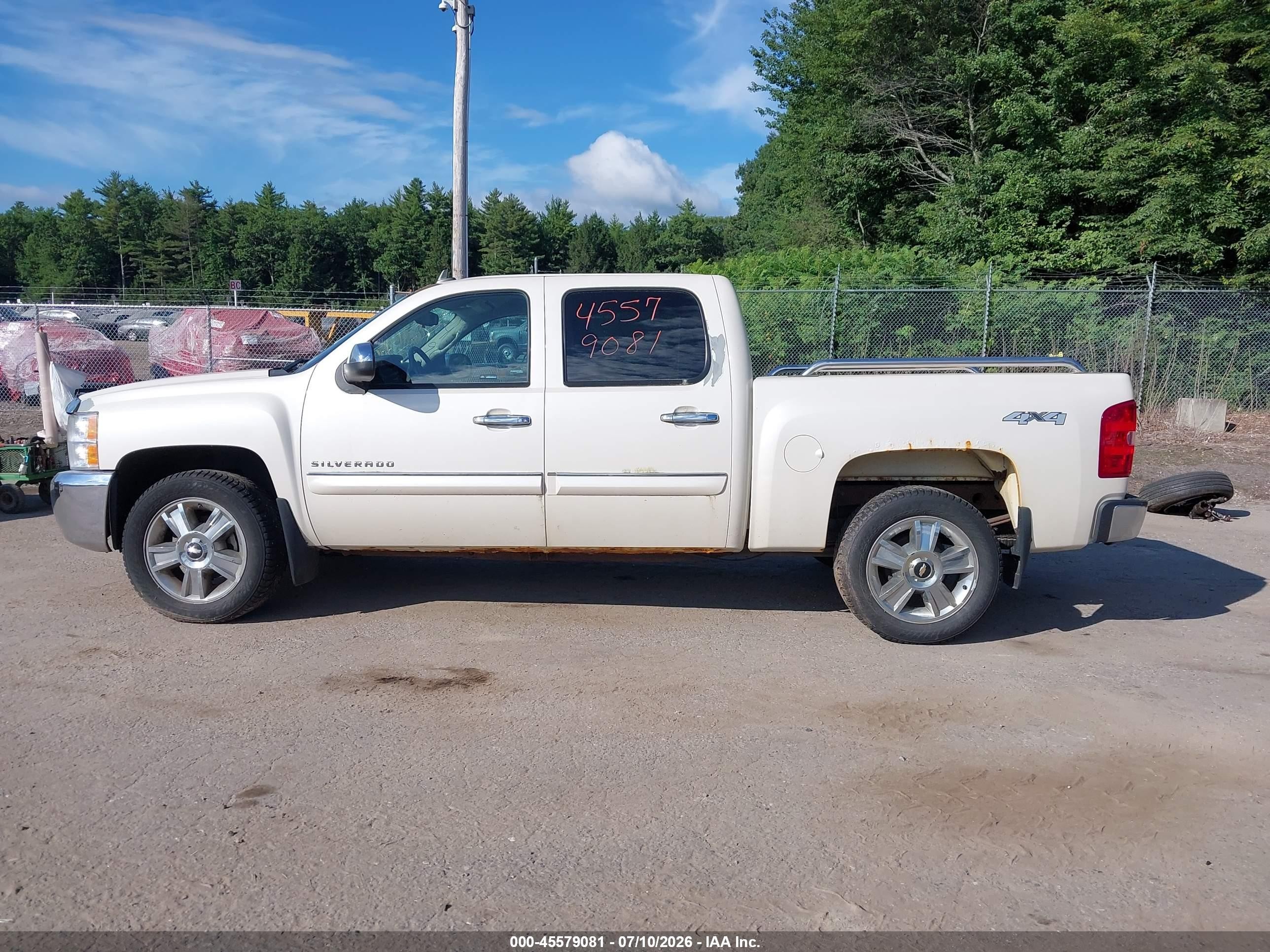 2013 Chevrolet Silverado 1500 Lt White vin: 3GCPKSE7XDG191941