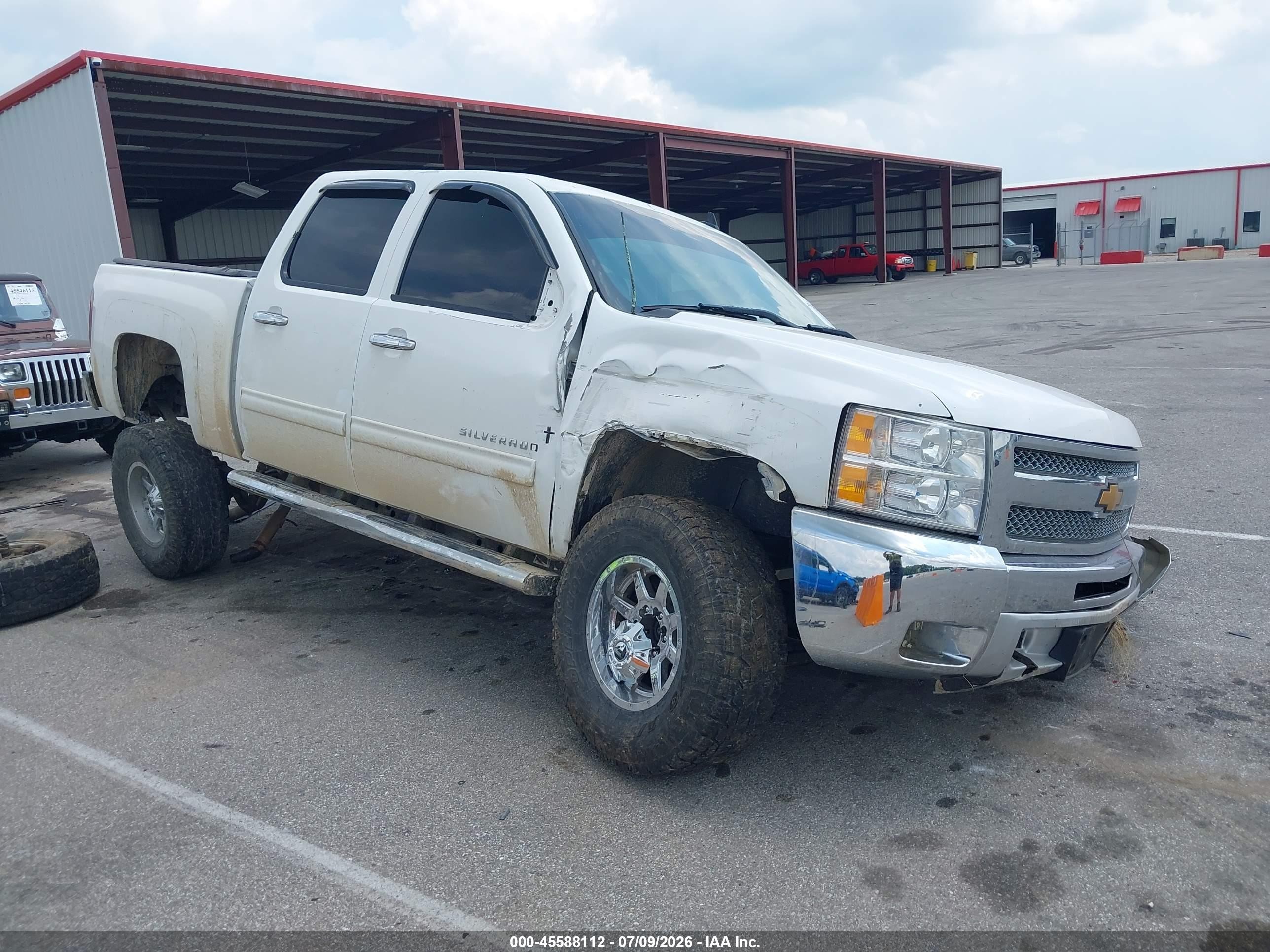 2013 Chevrolet Silverado 1500 Lt White vin: 3GCPKSE7XDG305825