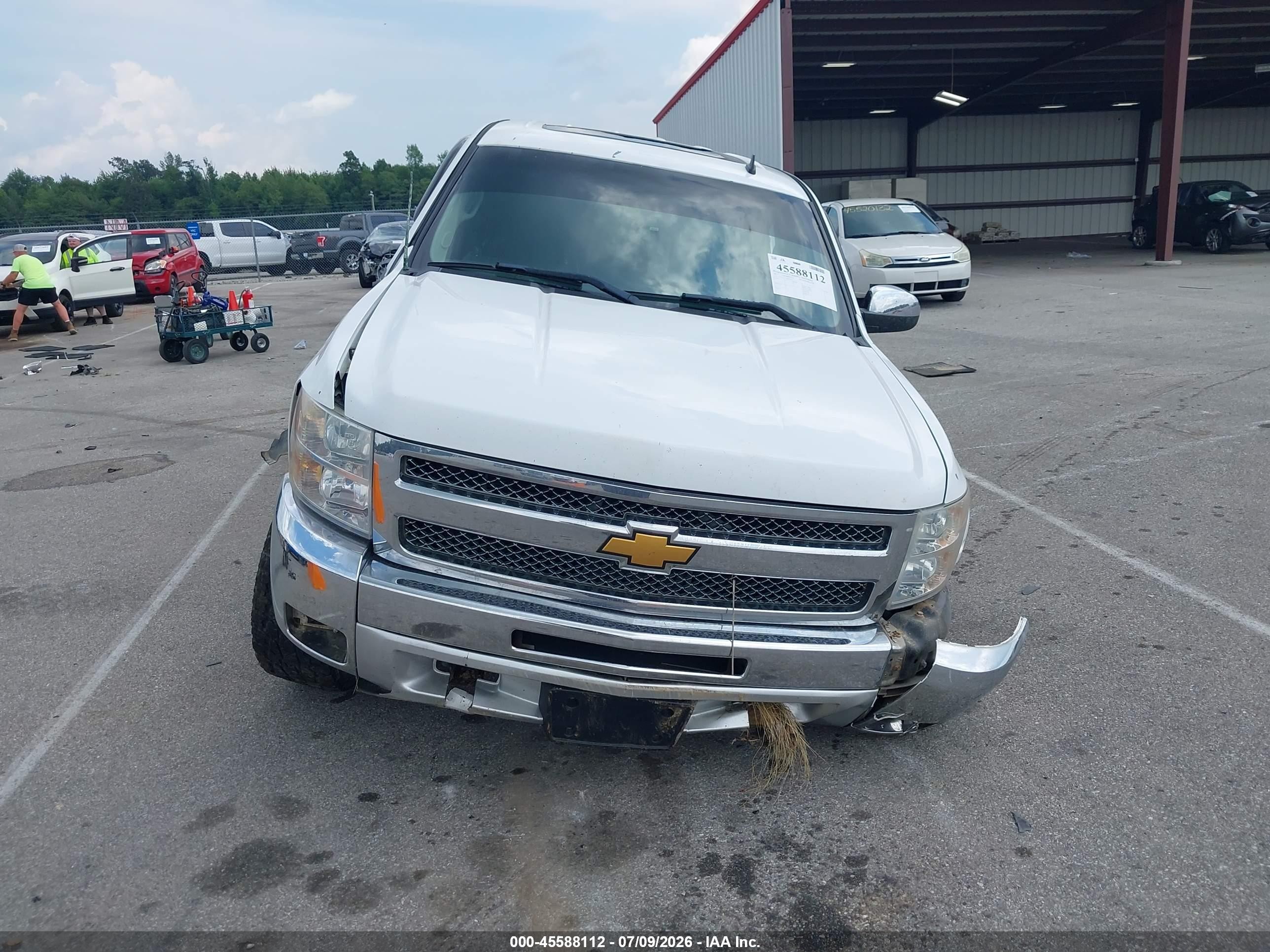 2013 Chevrolet Silverado 1500 Lt White vin: 3GCPKSE7XDG305825