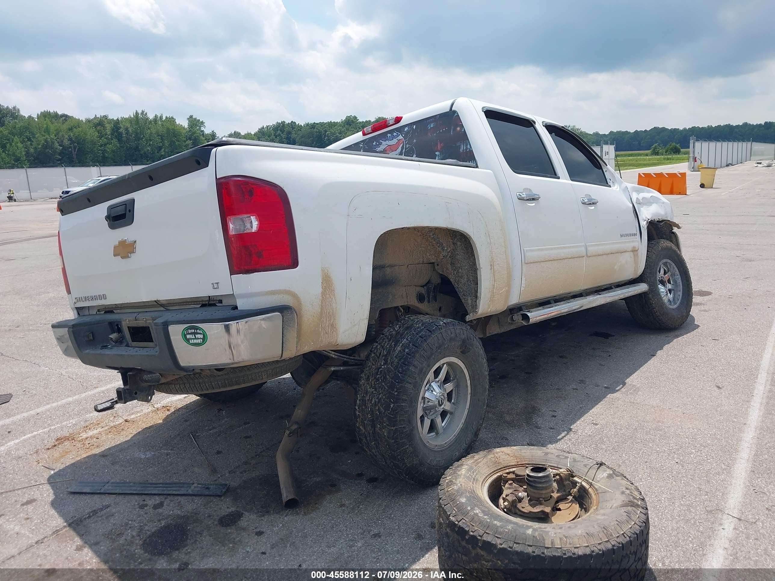 2013 Chevrolet Silverado 1500 Lt White vin: 3GCPKSE7XDG305825