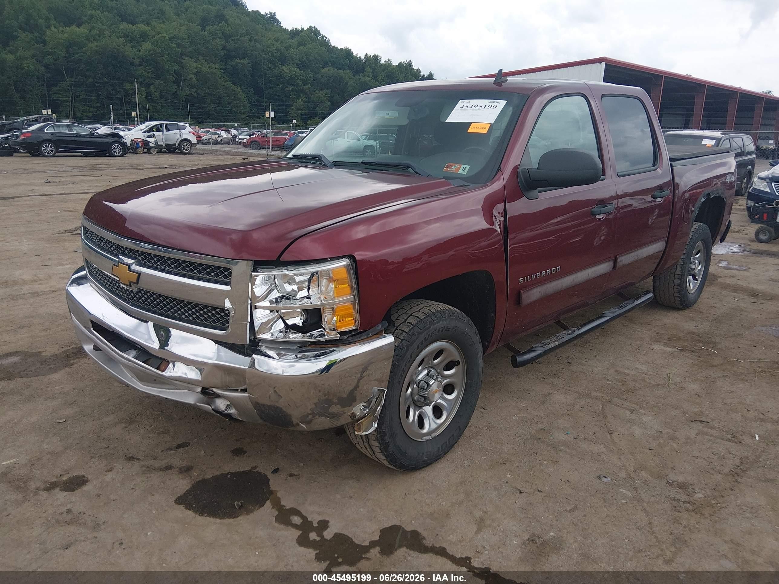 2013 Chevrolet Silverado 1500 Lt Maroon vin: 3GCPKSEA9DG318061