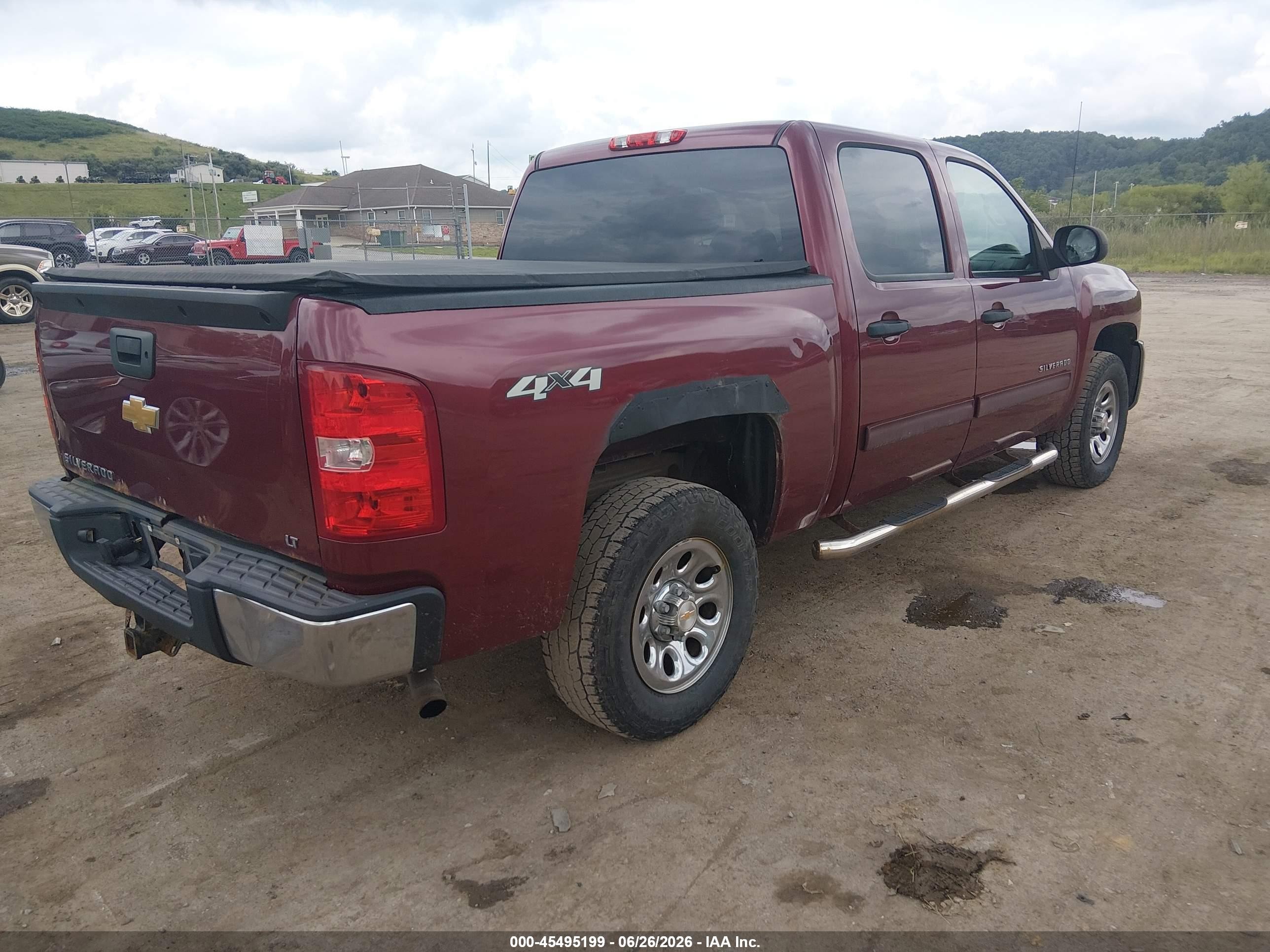 2013 Chevrolet Silverado 1500 Lt Maroon vin: 3GCPKSEA9DG318061