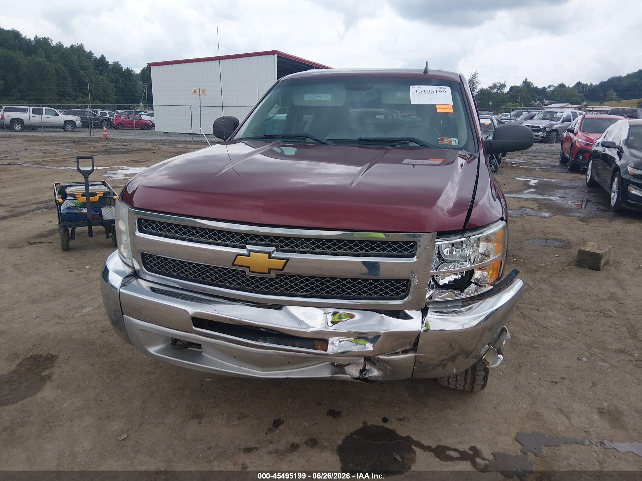 2013 Chevrolet Silverado 1500 Lt Maroon vin: 3GCPKSEA9DG318061