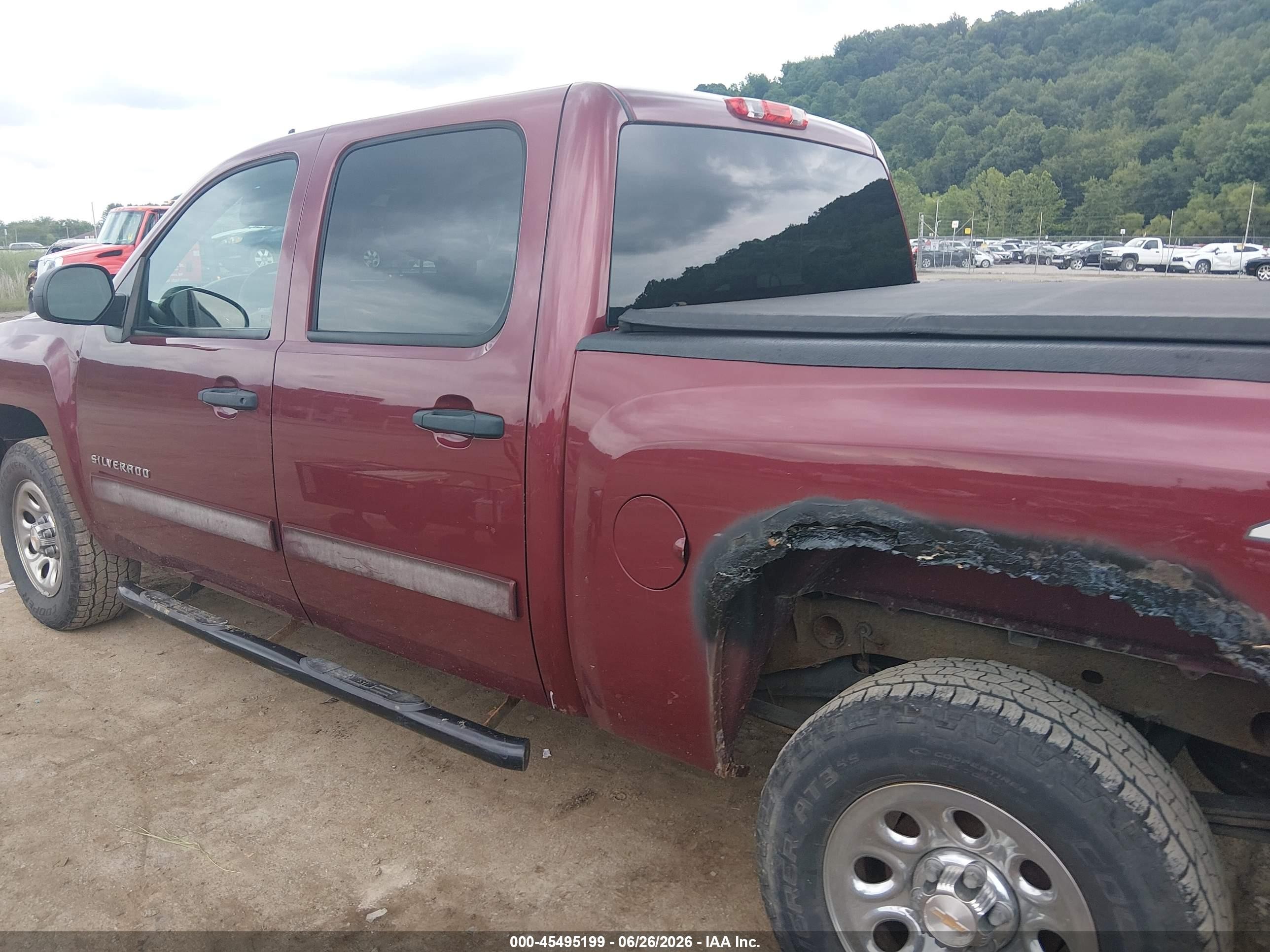 2013 Chevrolet Silverado 1500 Lt Maroon vin: 3GCPKSEA9DG318061
