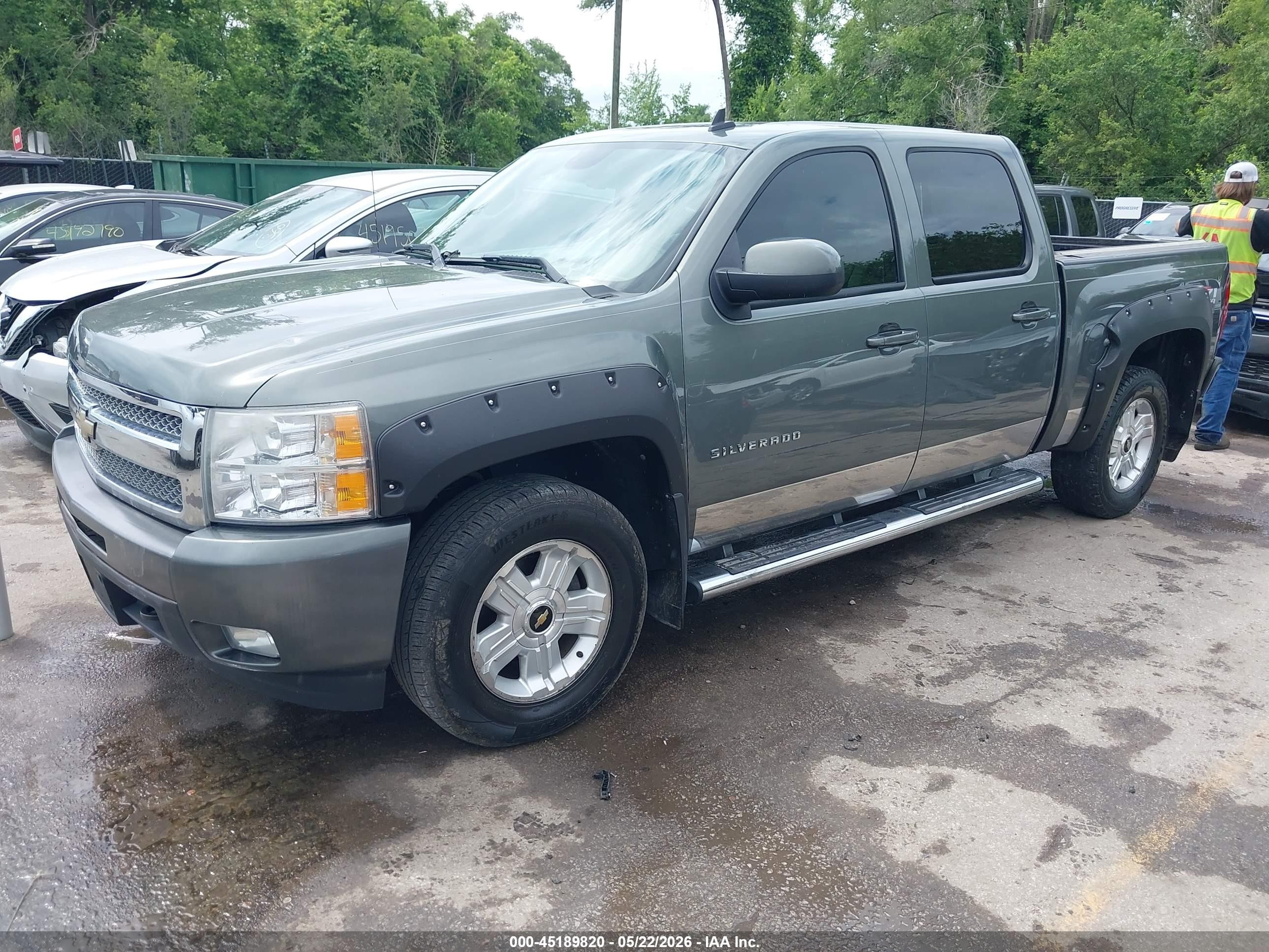 2011 Chevrolet Silverado 1500 Ltz Зеленый vin: 3GCPKTE20BG200220