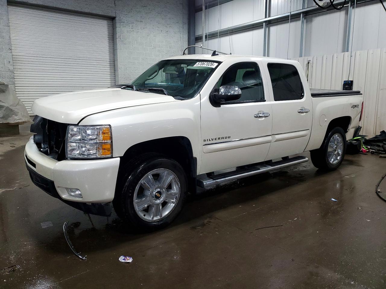 2012 Chevrolet Silverado K1500 Ltz White vin: 3GCPKTE22CG294795