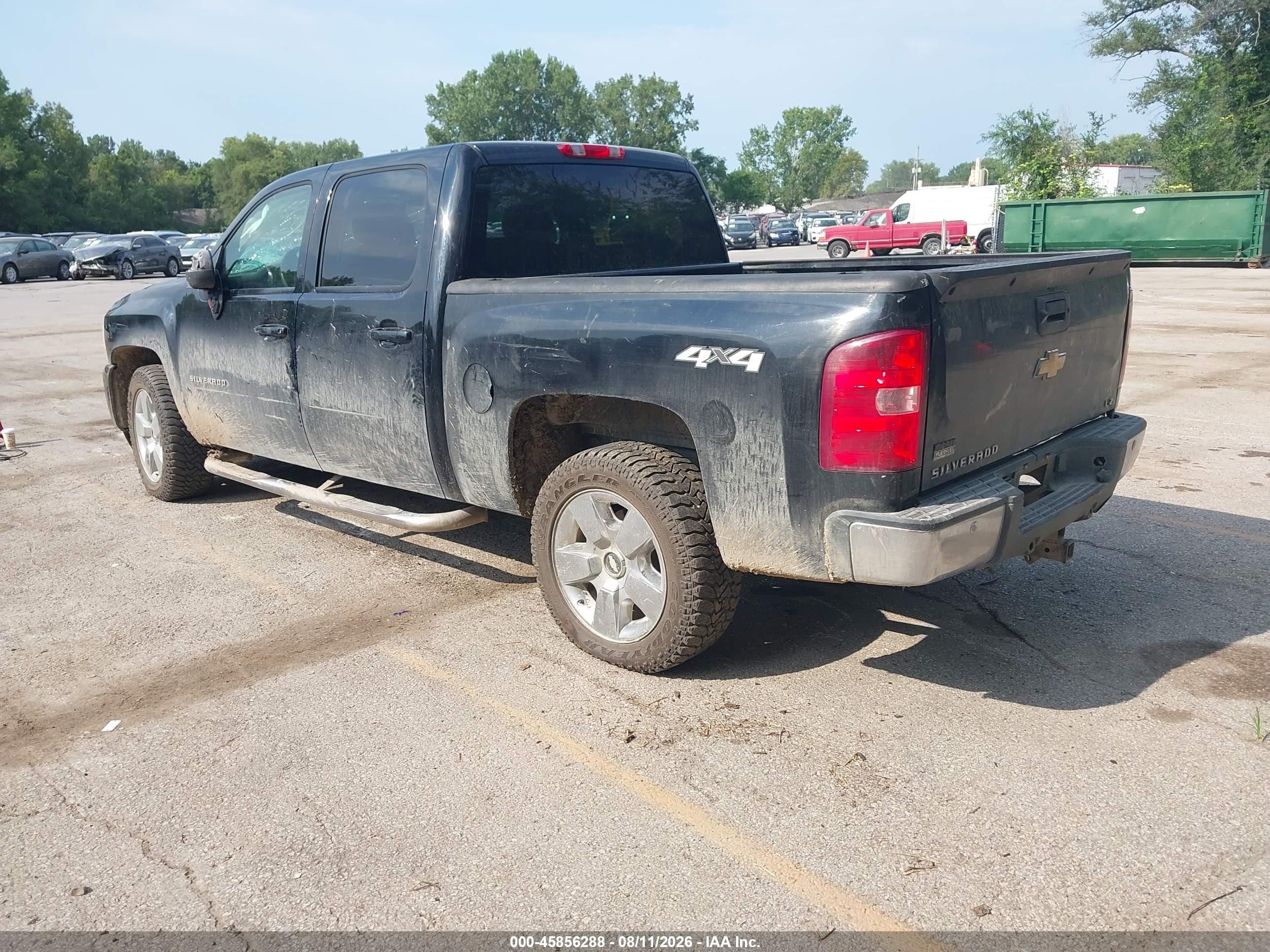 2011 Chevrolet Silverado 1500 Ltz Black vin: 3GCPKTE29BG246080