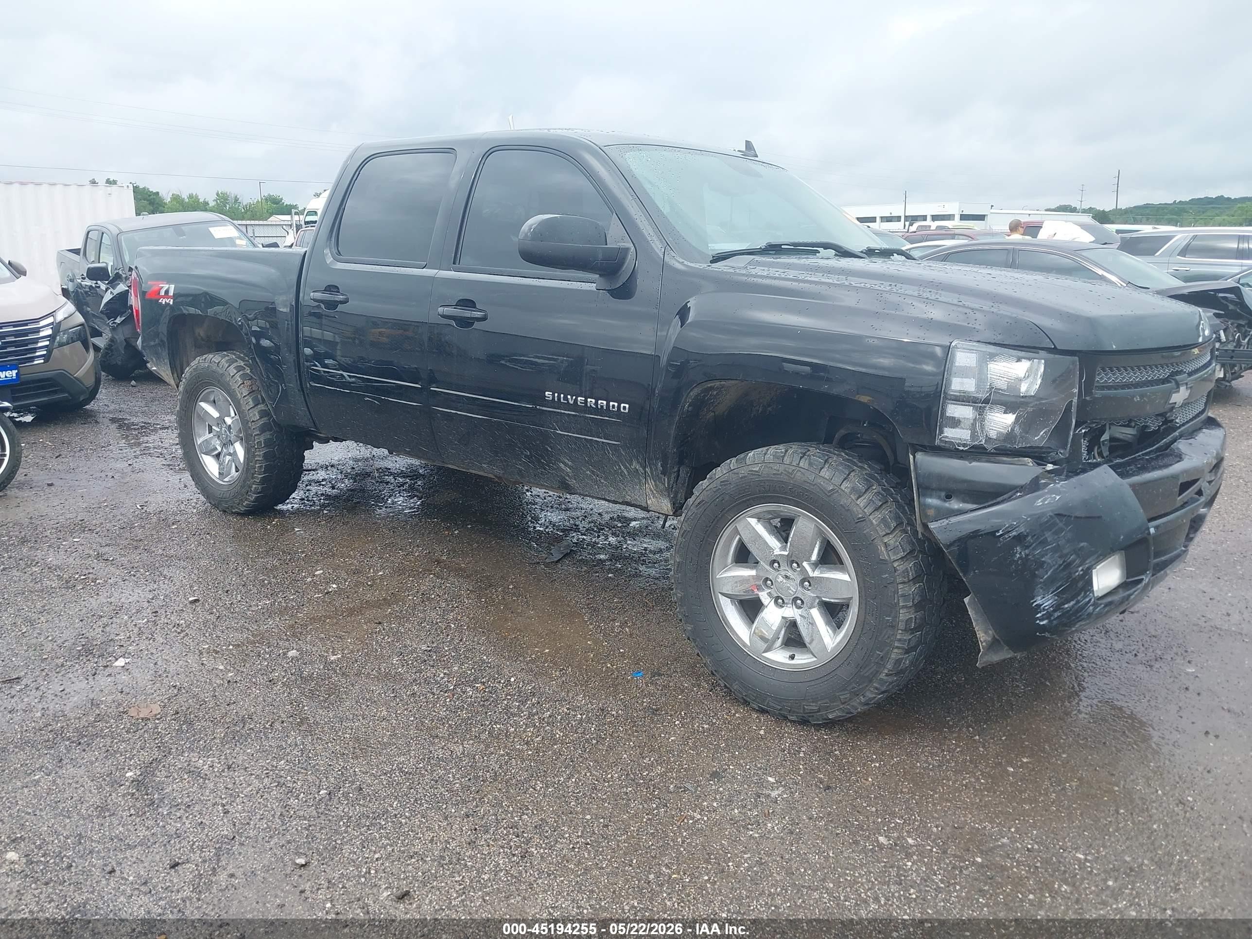 2011 Chevrolet Silverado 1500 Ltz Black vin: 3GCPKTE30BG391825