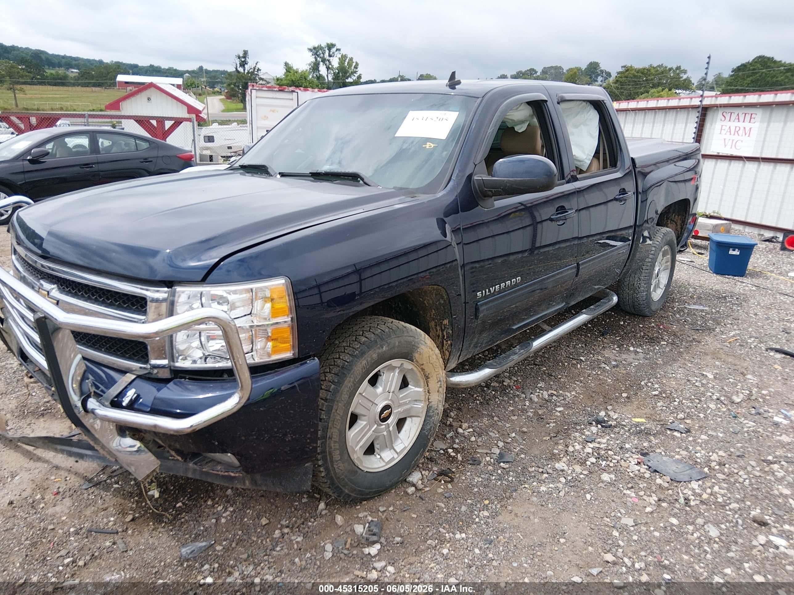 2011 Chevrolet Silverado 1500 Ltz Blue vin: 3GCPKTE31BG334212