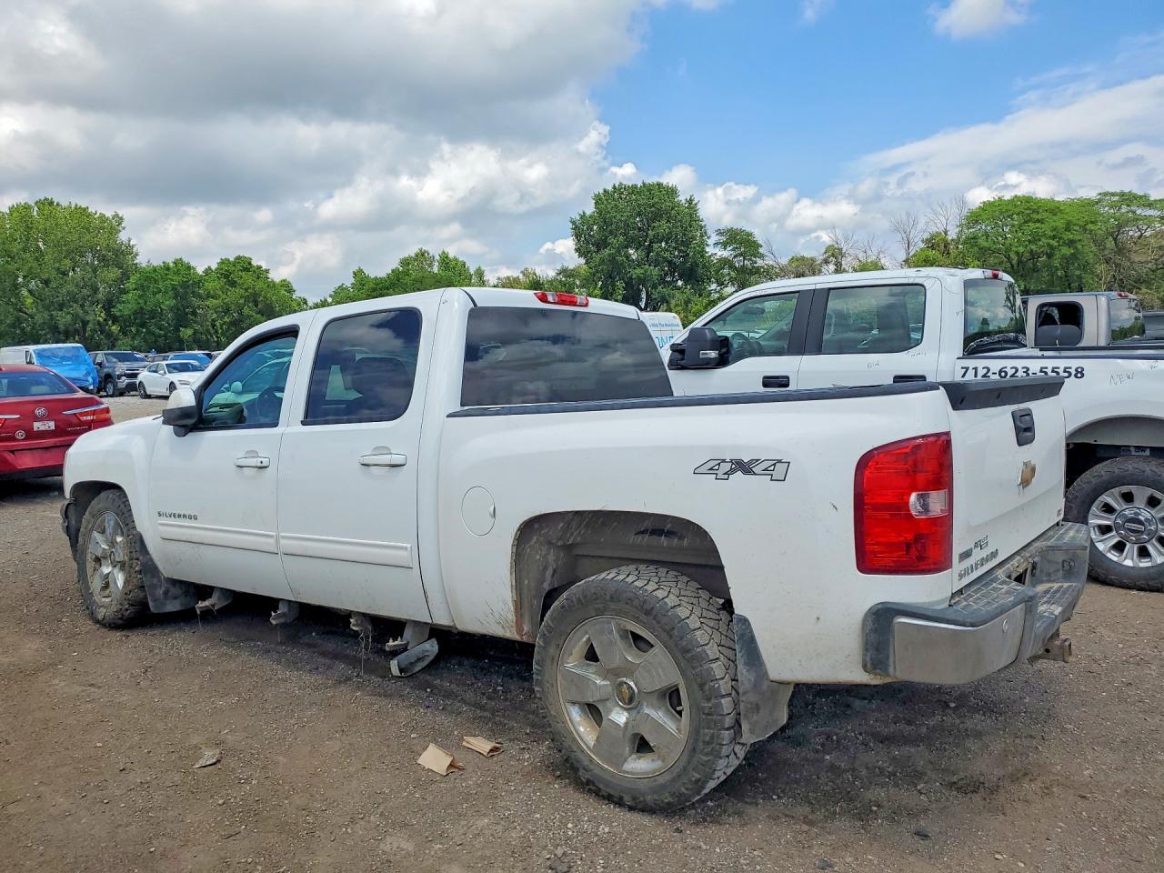 2011 Chevrolet Silverado K1500 Ltz White vin: 3GCPKTE35BG356701