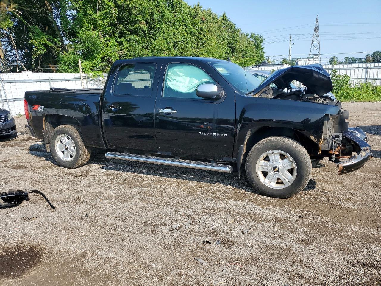 2011 Chevrolet Silverado K1500 Ltz Black vin: 3GCPKTE36BG312478