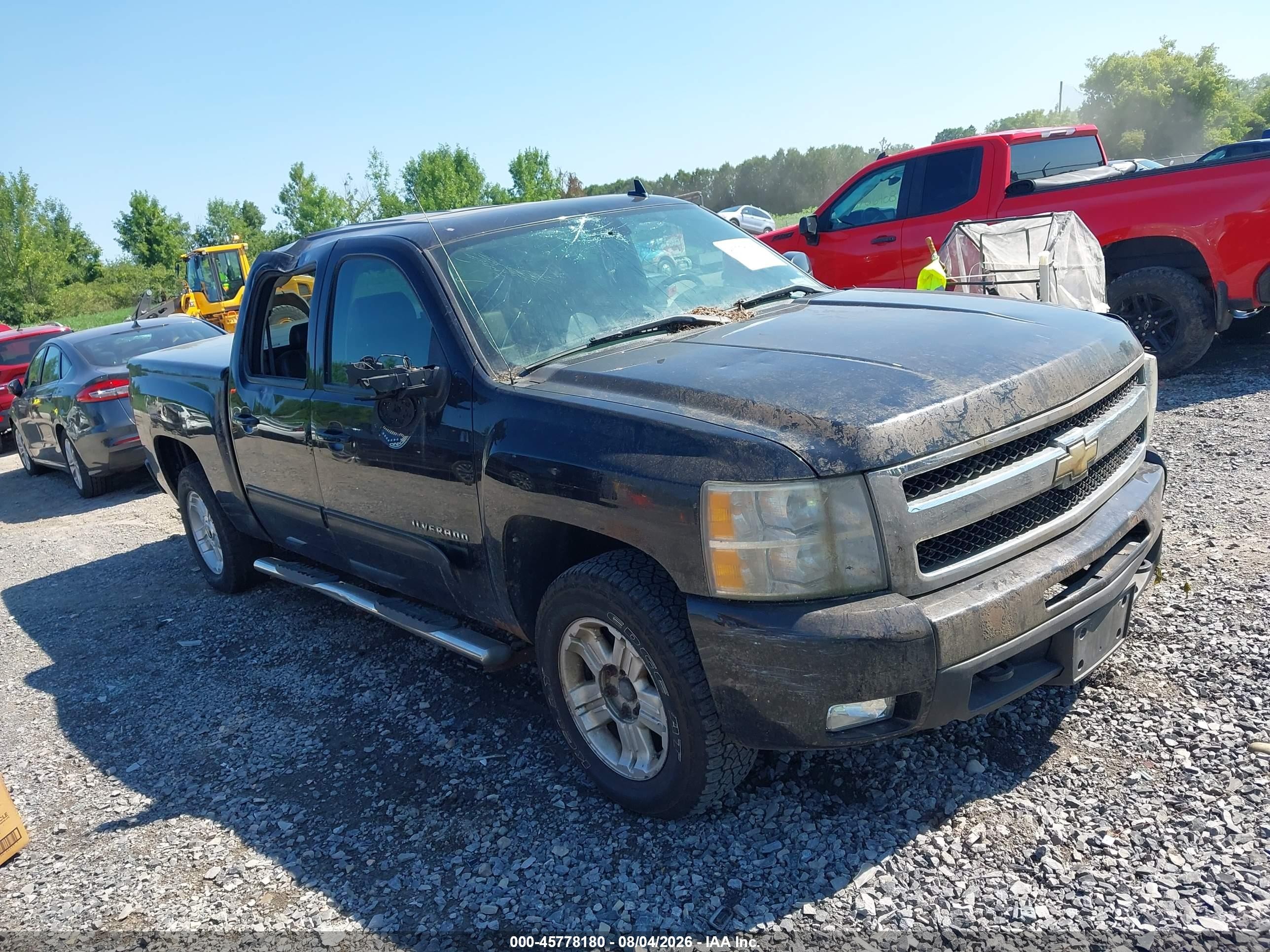 2011 Chevrolet Silverado 1500 Ltz Black vin: 3GCPKTE36BG389349