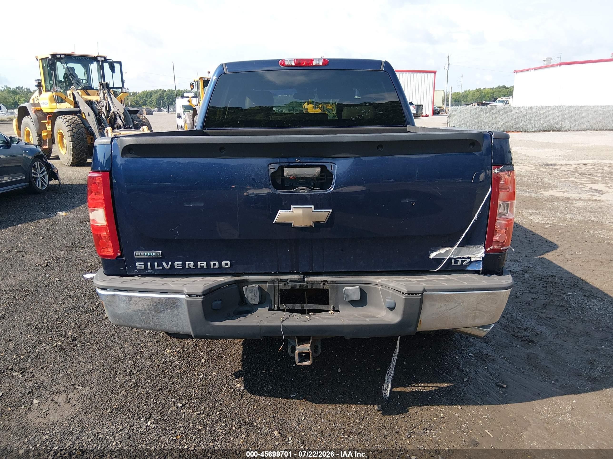 2011 Chevrolet Silverado 1500 Ltz Blue vin: 3GCPKTE38BG177035