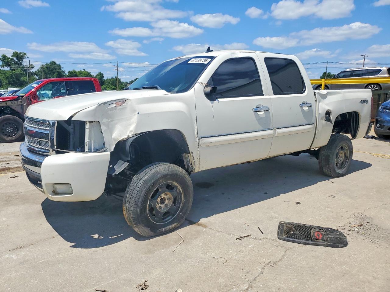 2011 Chevrolet Silverado K1500 Ltz White vin: 3GCPKTE3XBG317571
