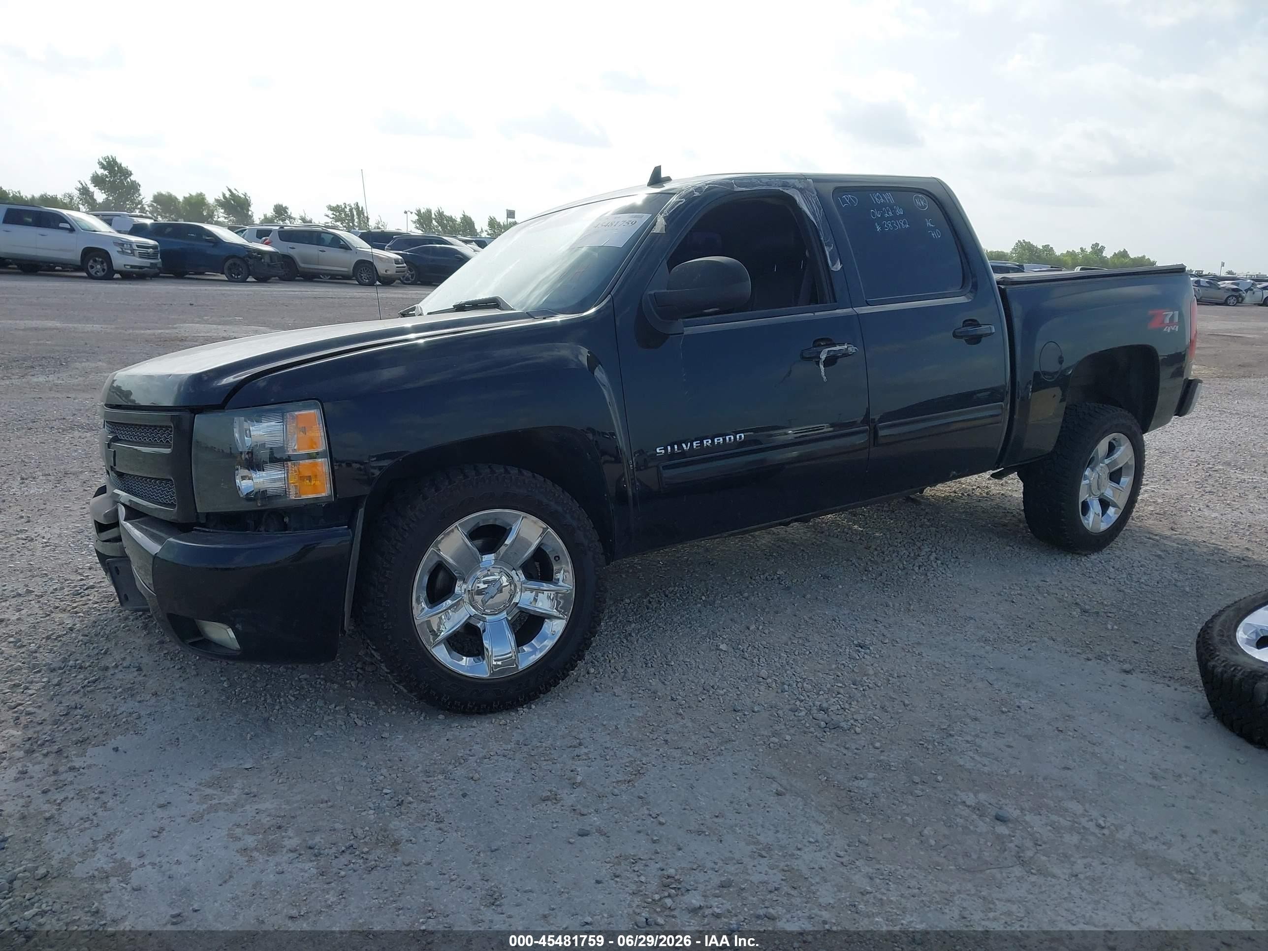 2011 Chevrolet Silverado 1500 Ltz Black vin: 3GCPKTE3XBG383182