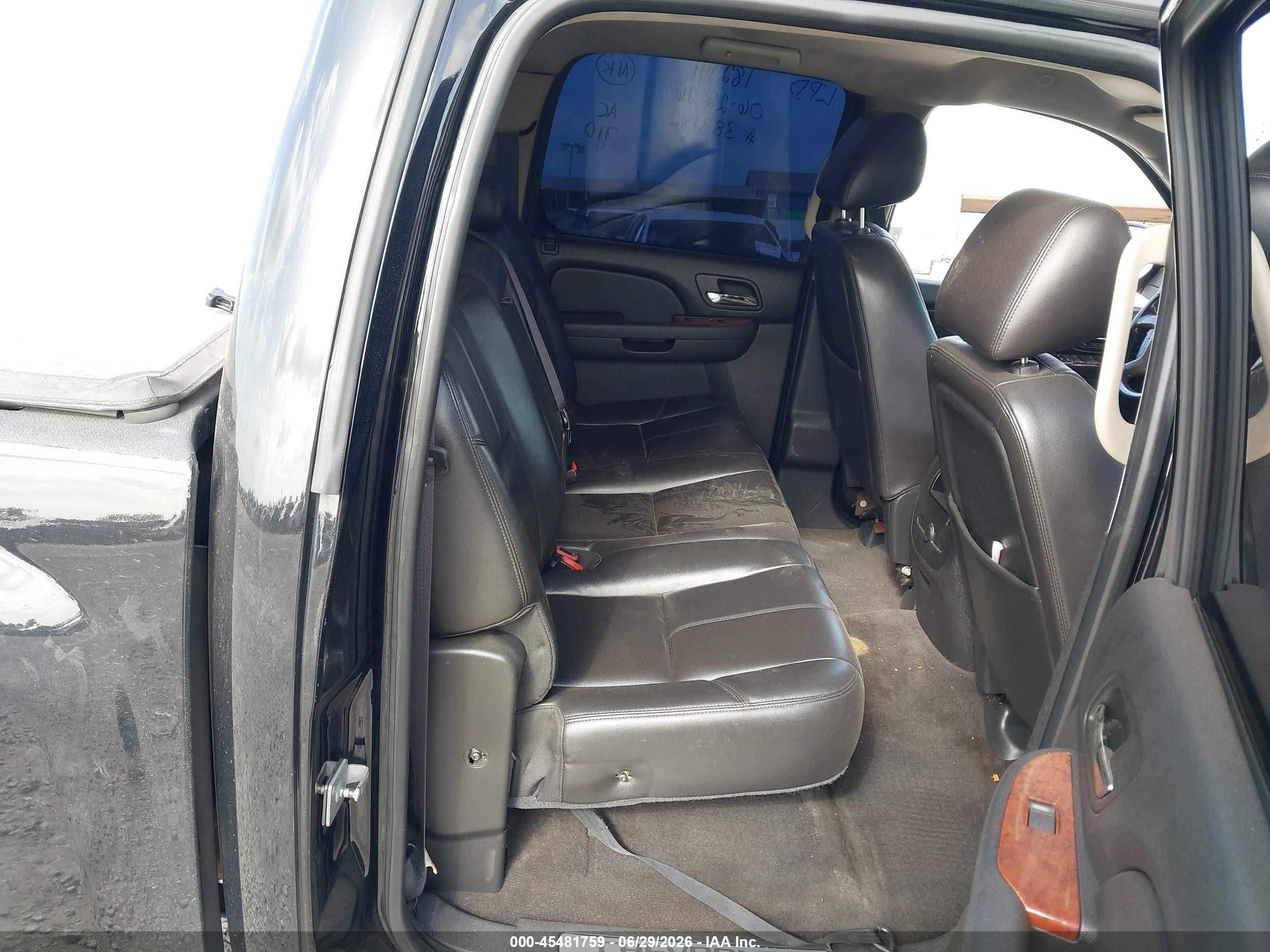 2011 Chevrolet Silverado 1500 Ltz Black vin: 3GCPKTE3XBG383182