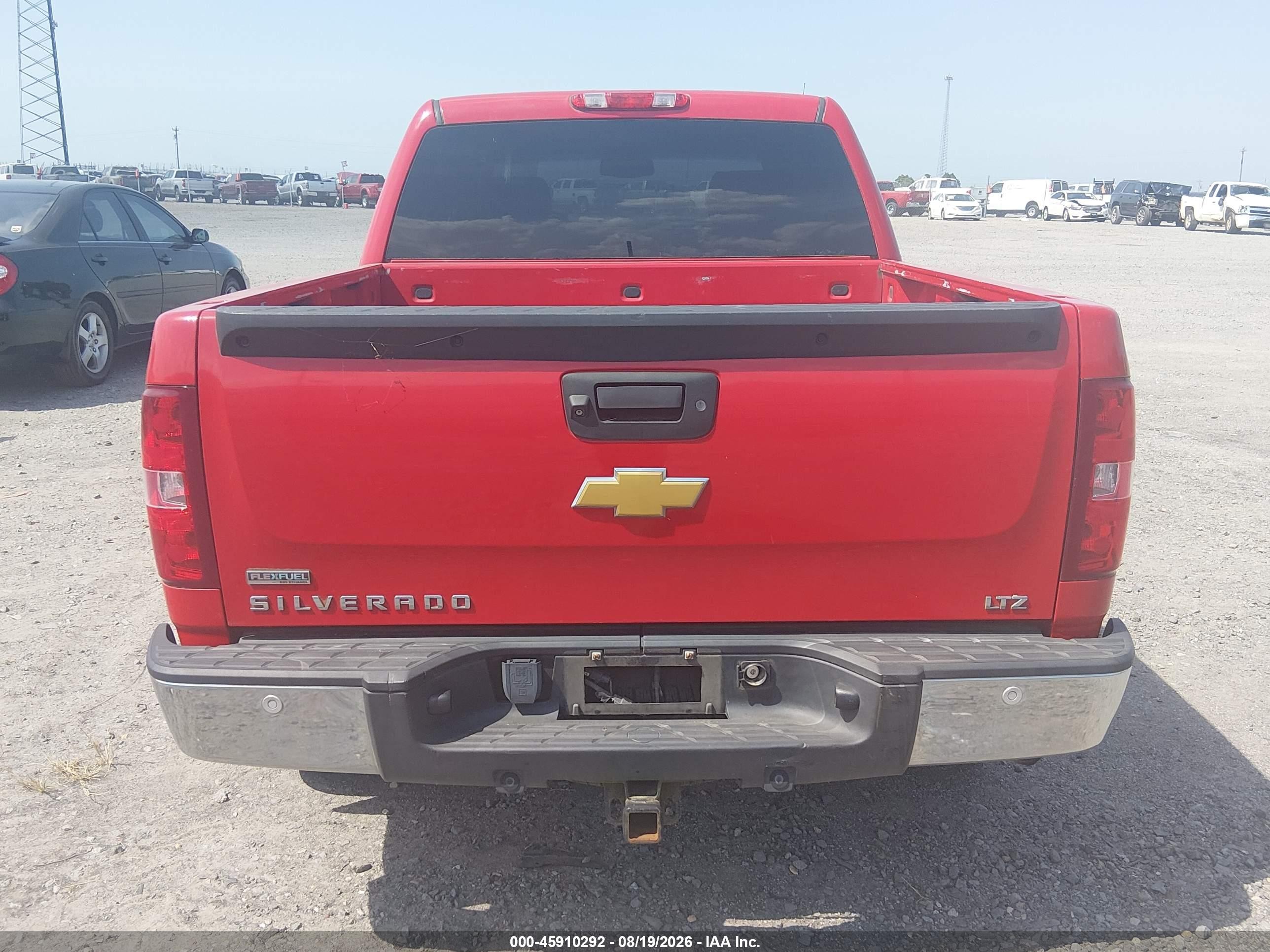 2012 Chevrolet Silverado 1500 Ltz Red vin: 3GCPKTE70CG174375