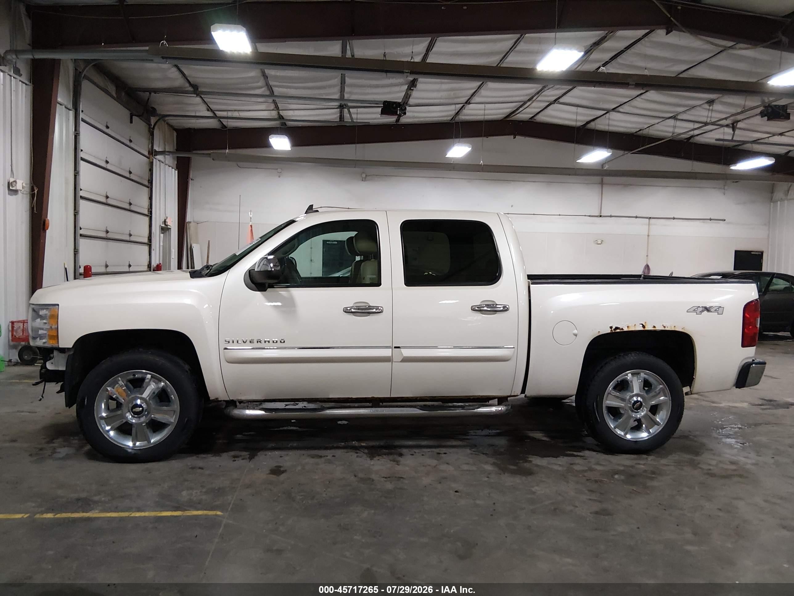 2012 Chevrolet Silverado 1500 Ltz White vin: 3GCPKTE70CG222490