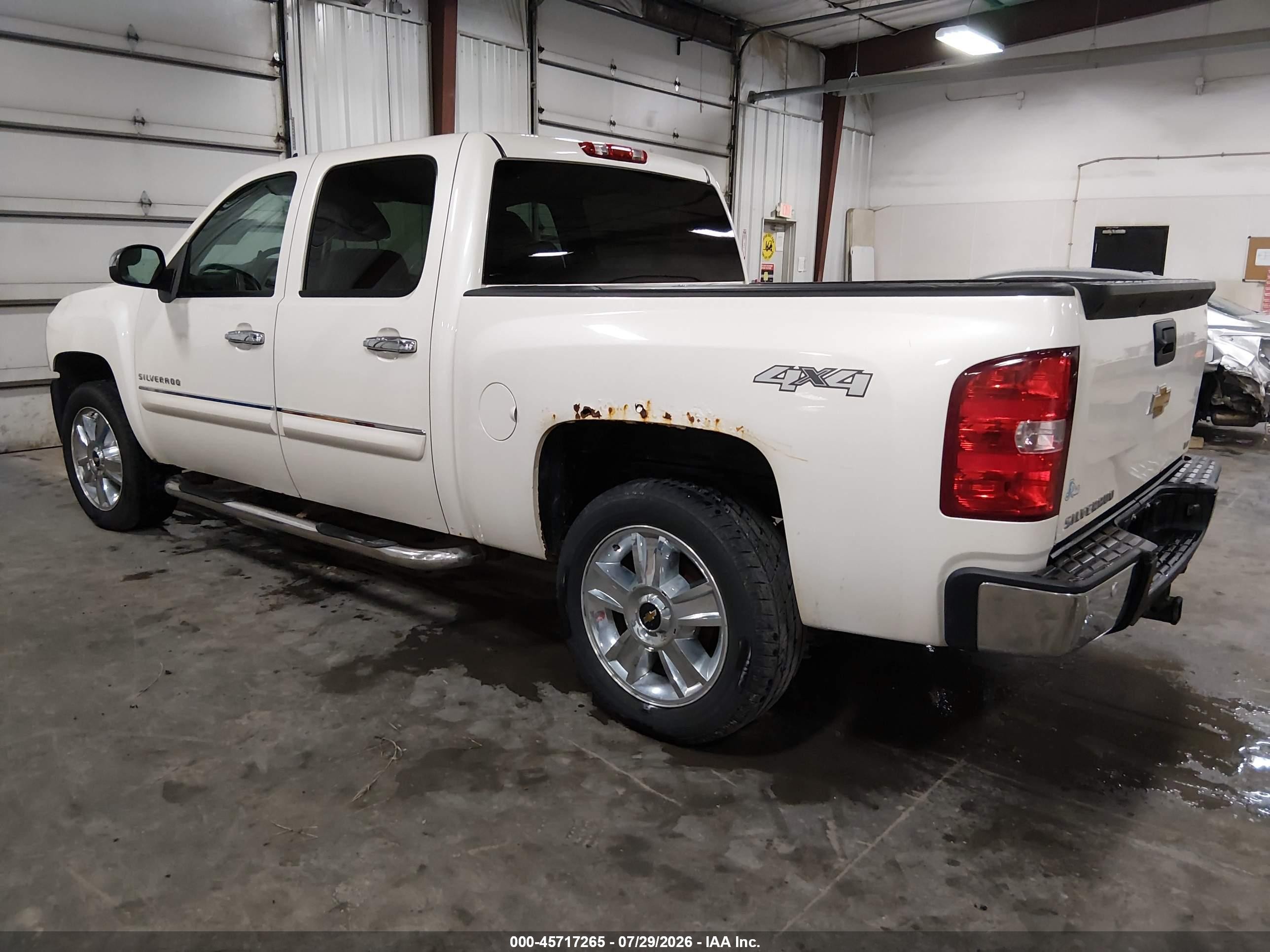 2012 Chevrolet Silverado 1500 Ltz White vin: 3GCPKTE70CG222490