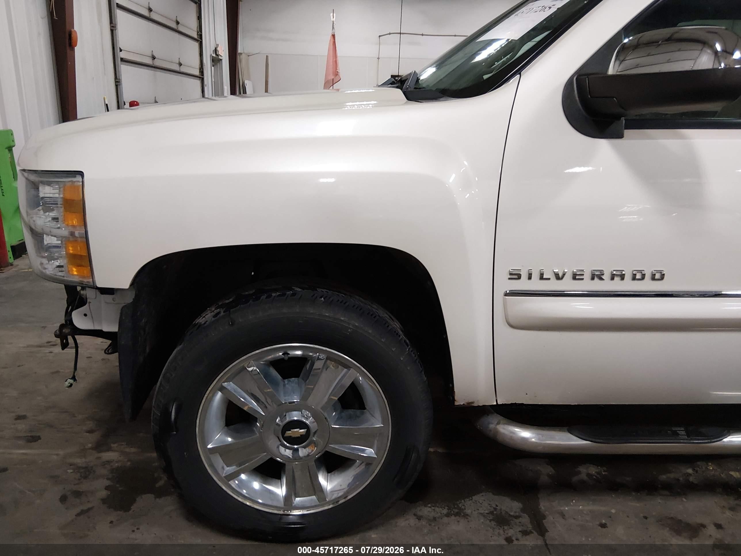 2012 Chevrolet Silverado 1500 Ltz White vin: 3GCPKTE70CG222490