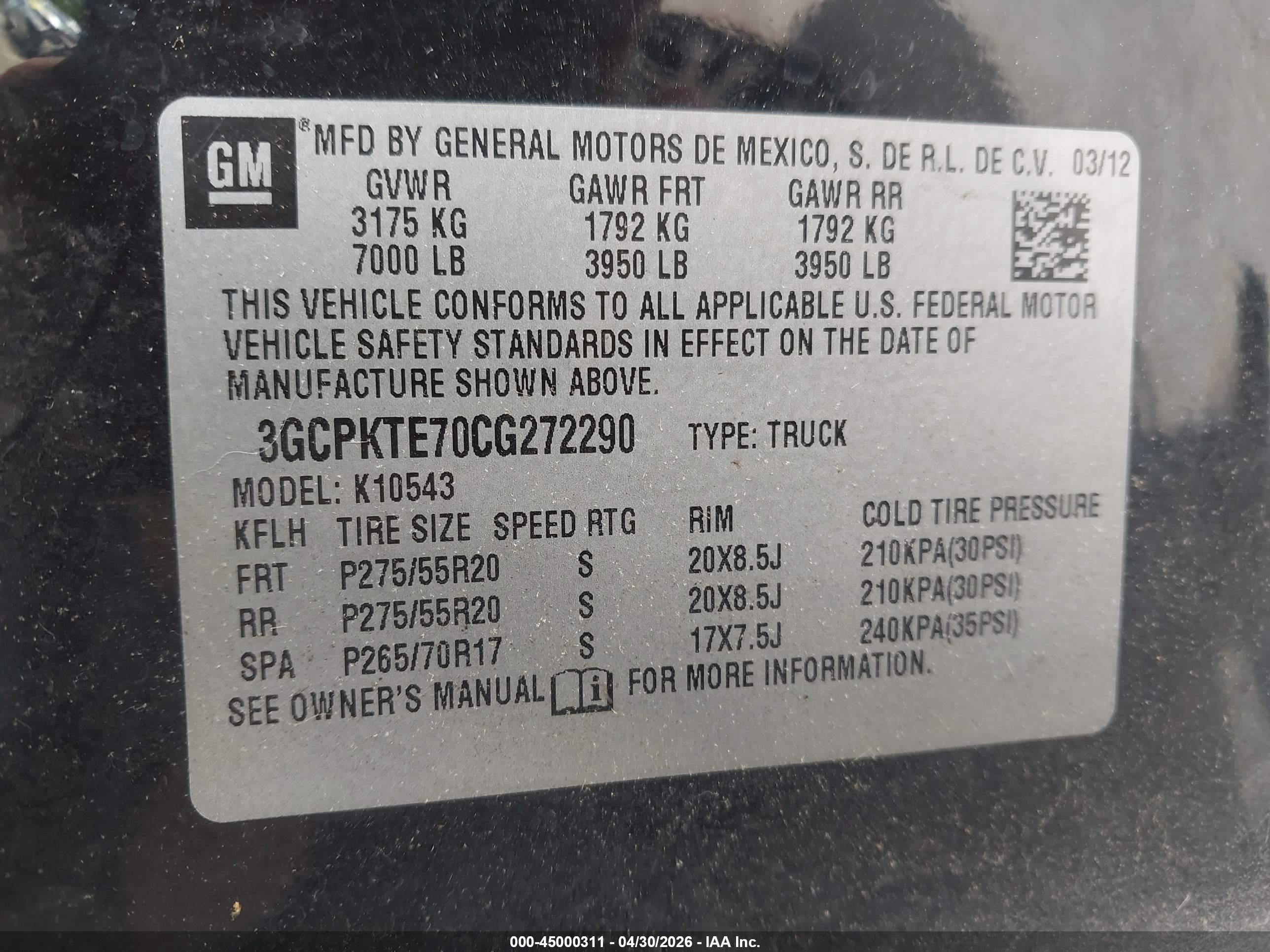 2012 Chevrolet Silverado 1500 Ltz Black vin: 3GCPKTE70CG272290