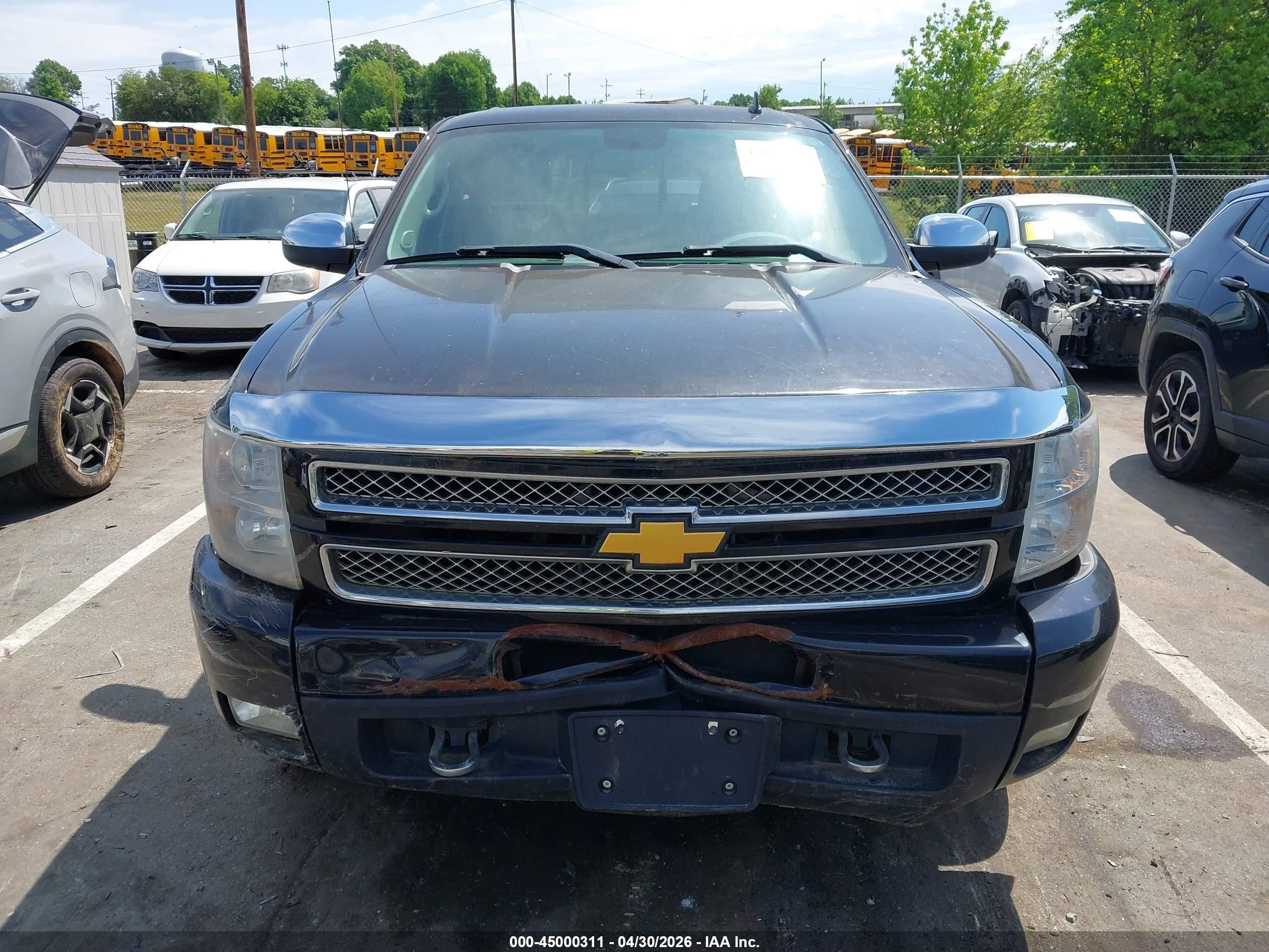 2012 Chevrolet Silverado 1500 Ltz Black vin: 3GCPKTE70CG272290