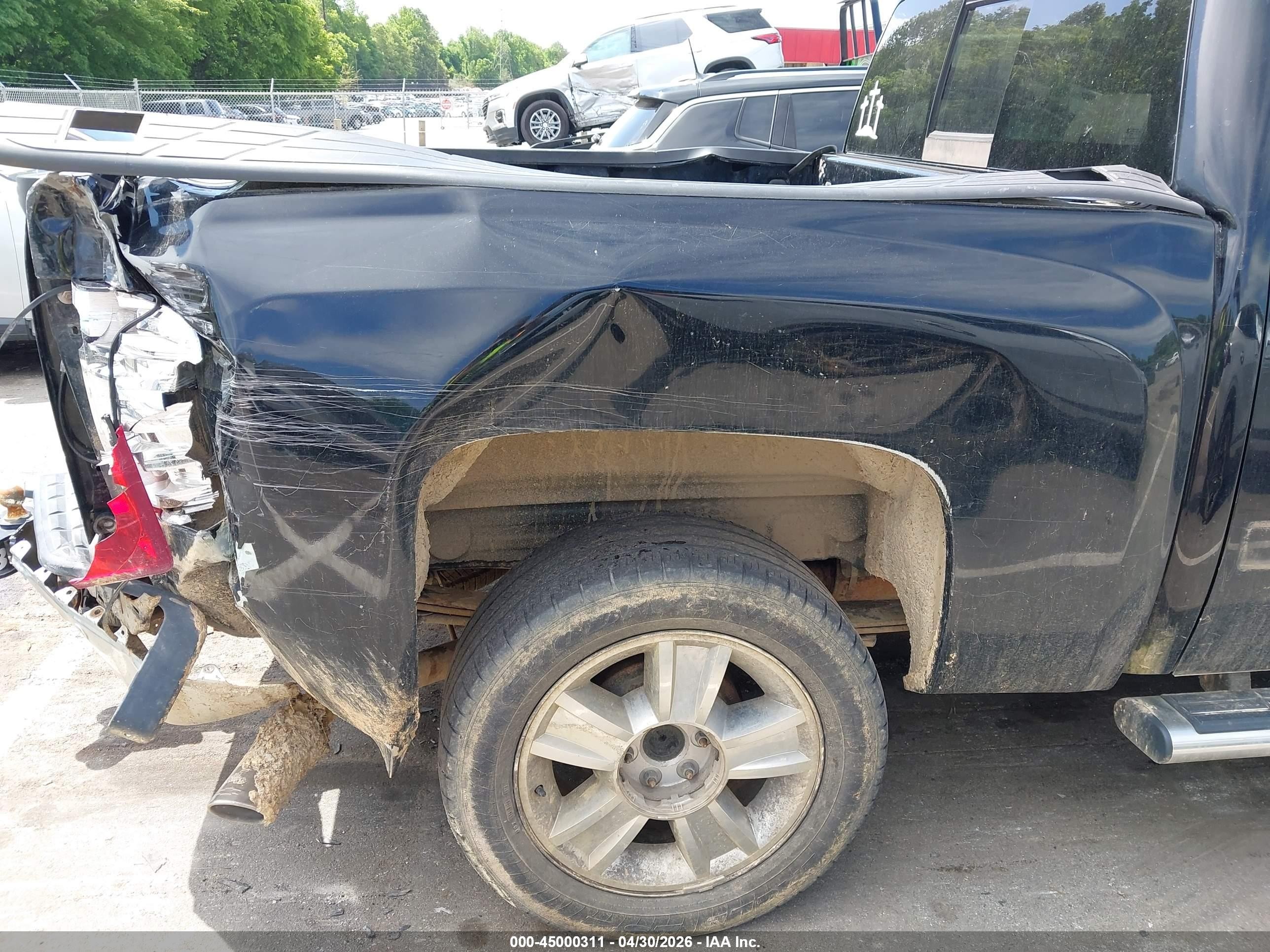 2012 Chevrolet Silverado 1500 Ltz Black vin: 3GCPKTE70CG272290